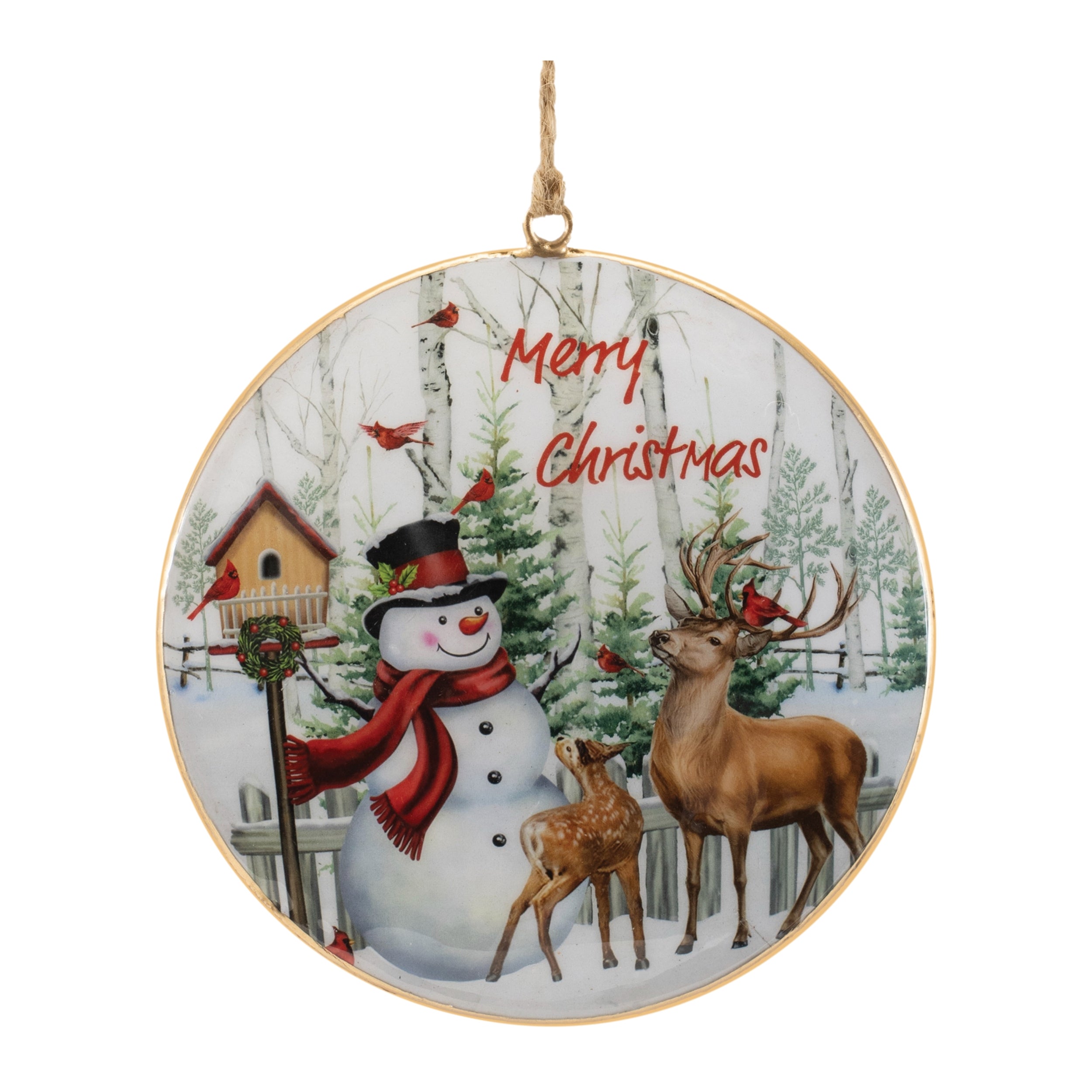 Merry-Christmas-Woodland-Disc-Ornament-(Set-of-6)-Christmas-Ornaments