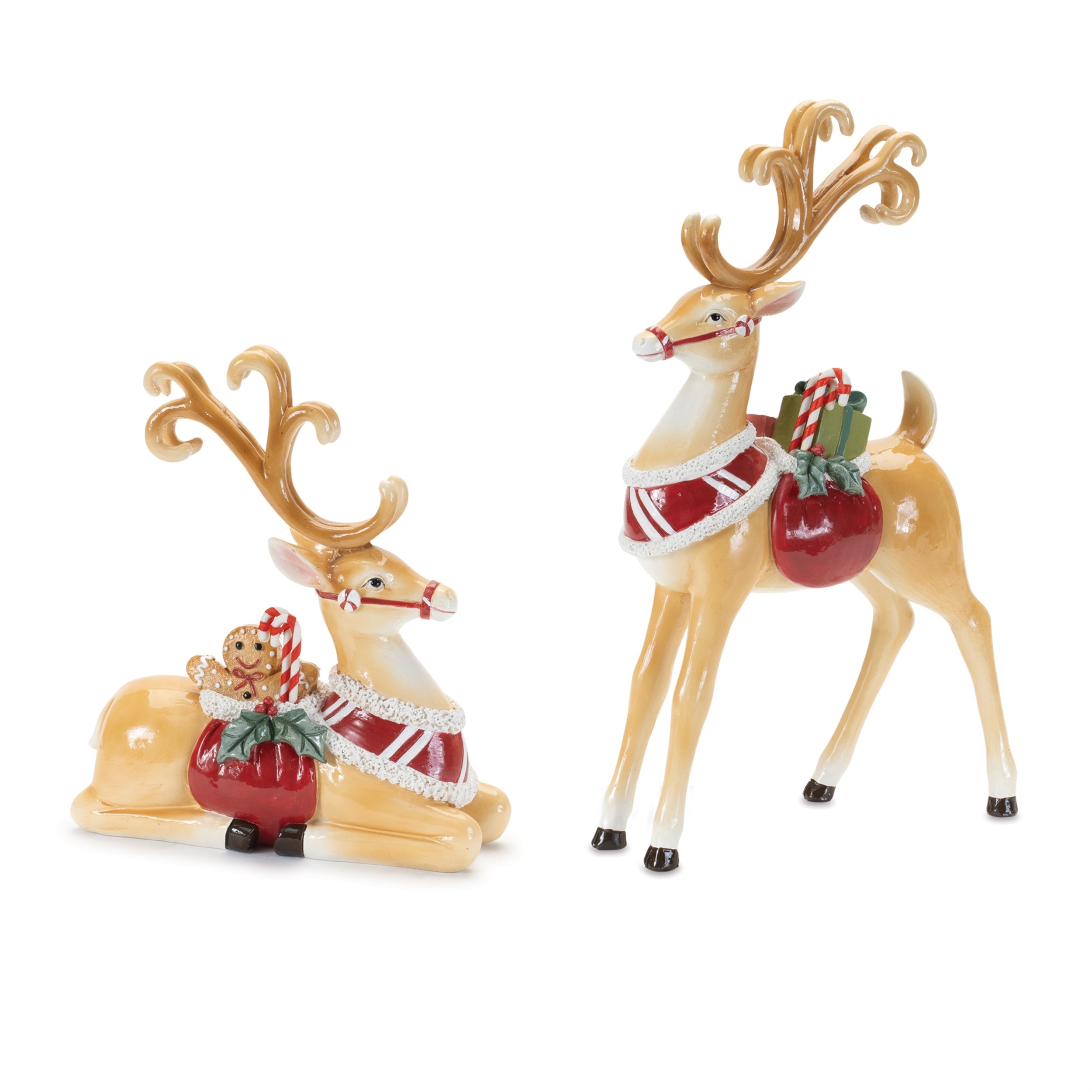 Holiday-Reindeer-Figurine-(Set-of-2)-Figurines