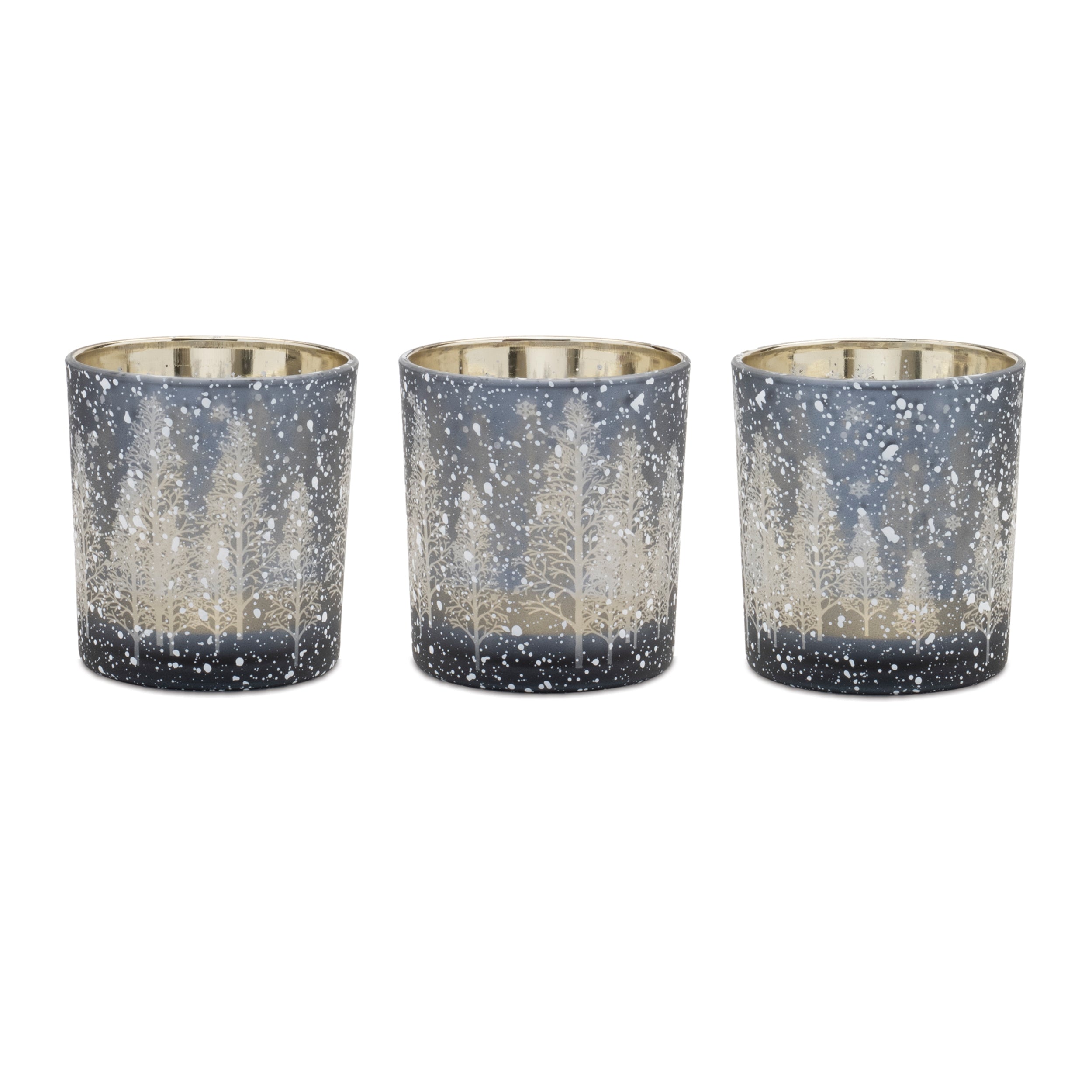Navy-Pine-Tree-Glass-Votive-Holder-(Set-of-3)-Christmas-Decor
