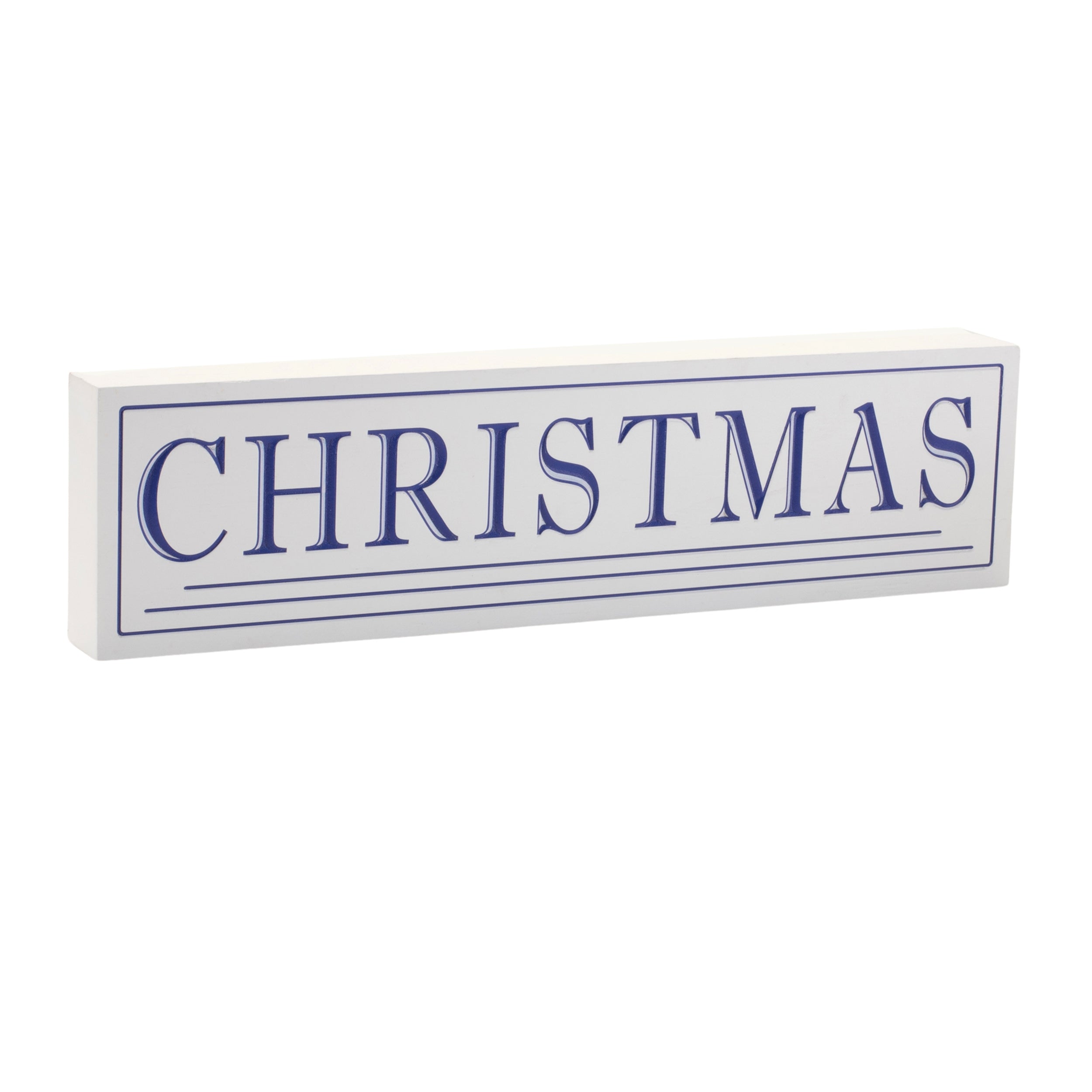 Wood Christmas Sentiment Sign 19.5"L