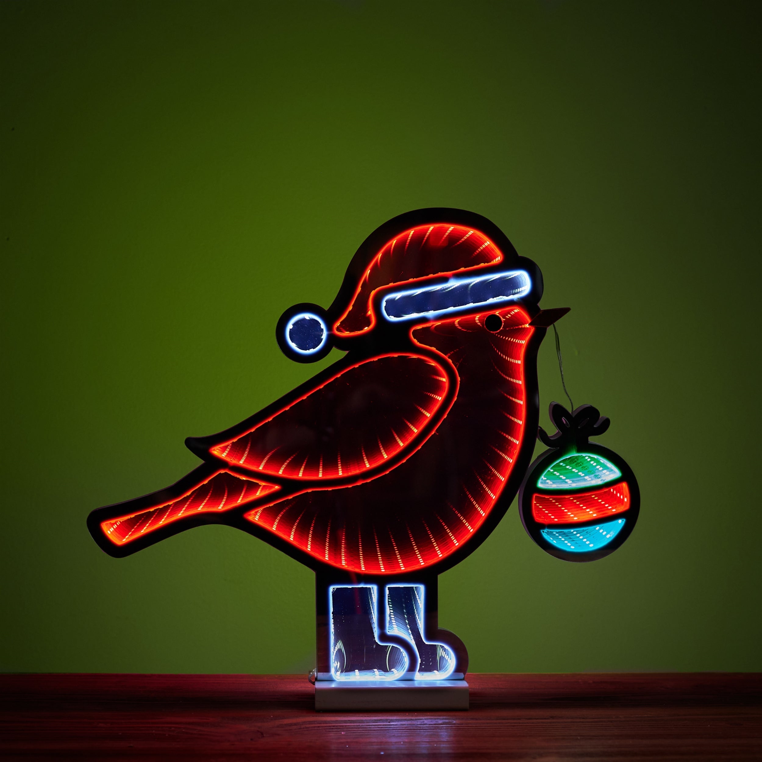 Holiday Cardinal Bird Ekkolight 15.75"H