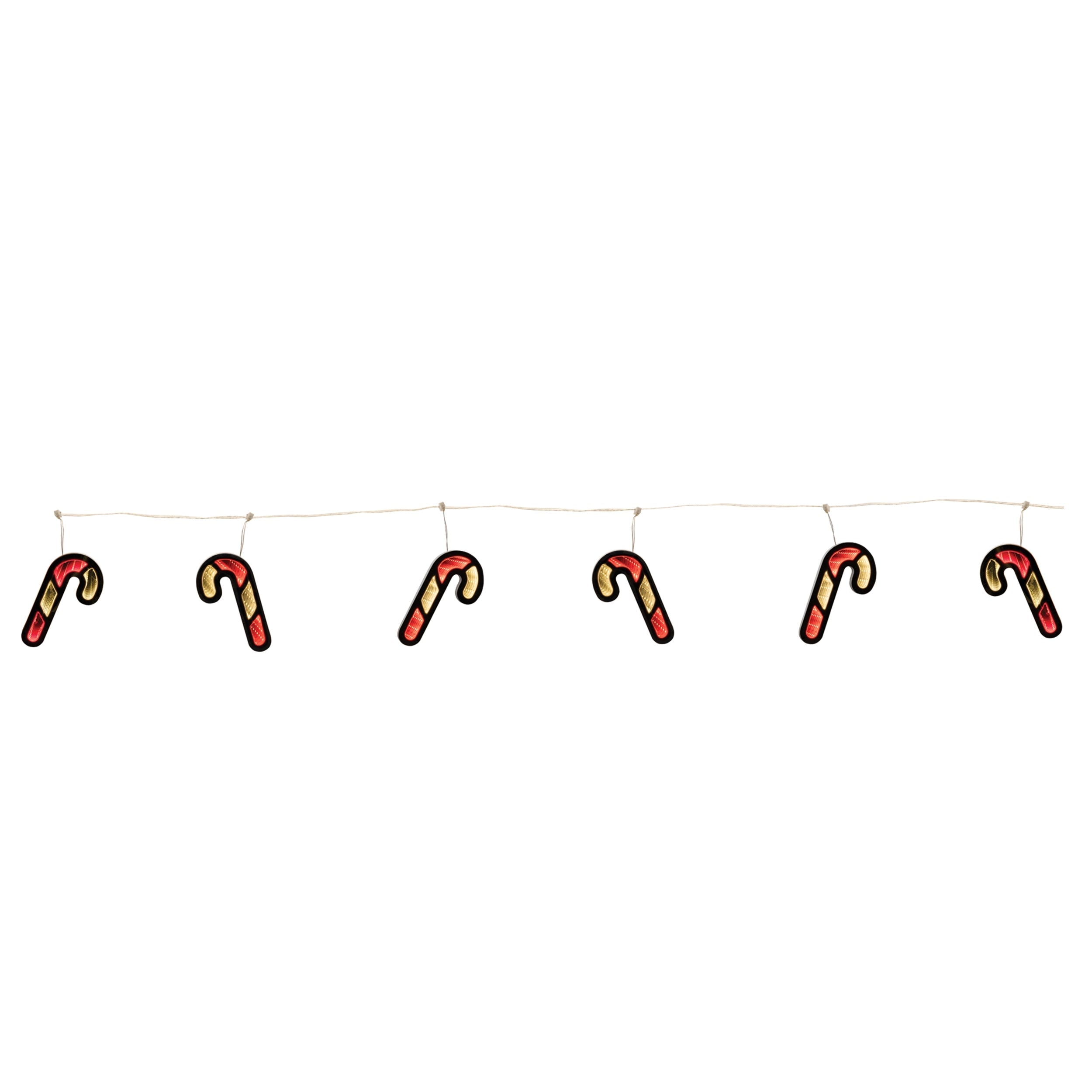 Candy Cane Ekkolight Garland 68"L