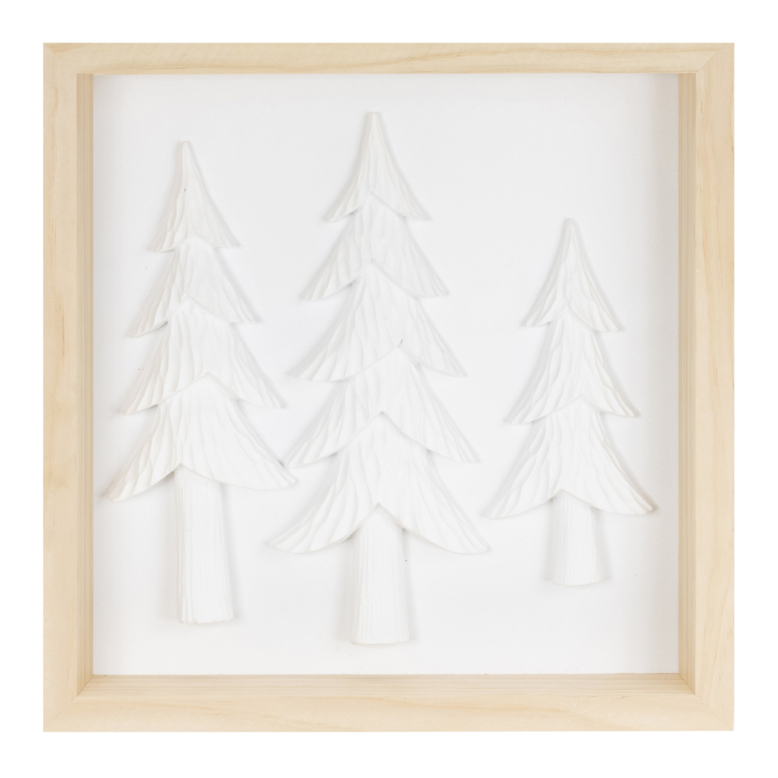Framed Holiday Deer and Tree Artwork (Set of 2)