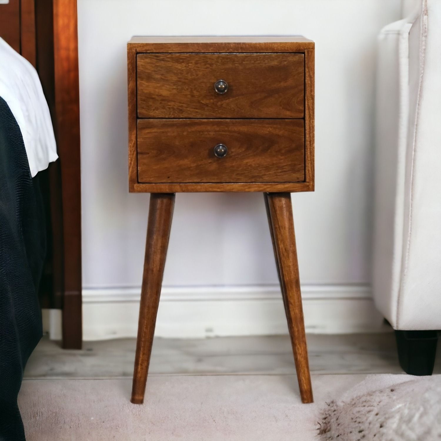 Mini 2 Drawer Nightstand - Best Buy Furniture