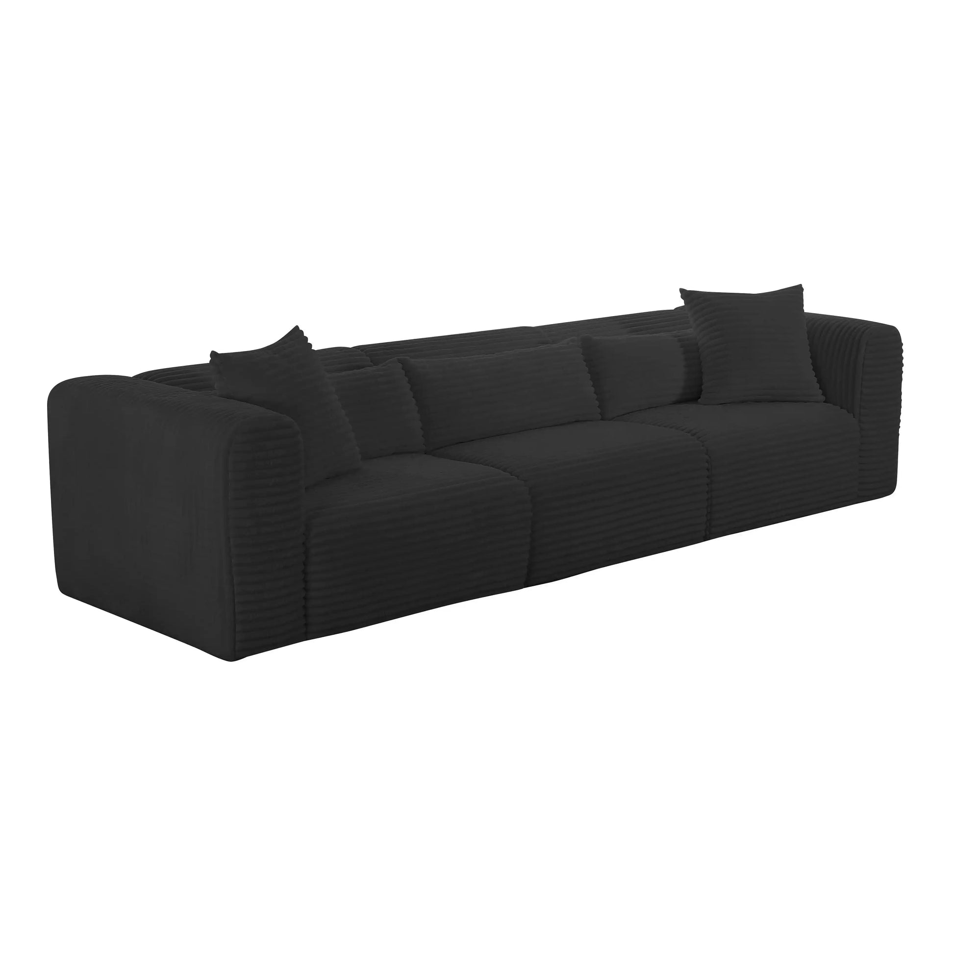 Tarra - Fluffy Oversized Corduroy Modular Sofa - Best Buy Furniture