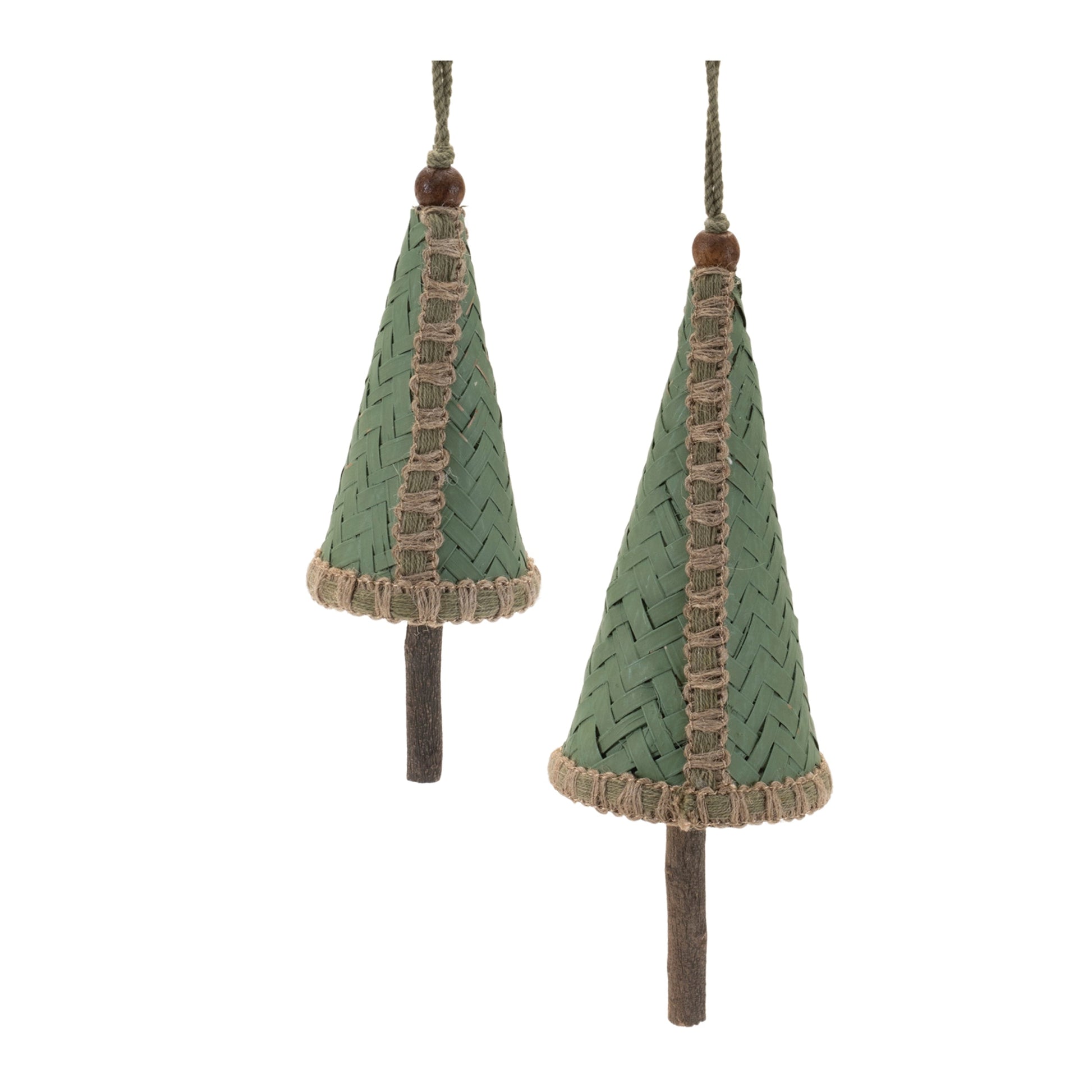 Woven-bamboo-pine-tree-ornament-(set-of-4)-Christmas-Ornaments