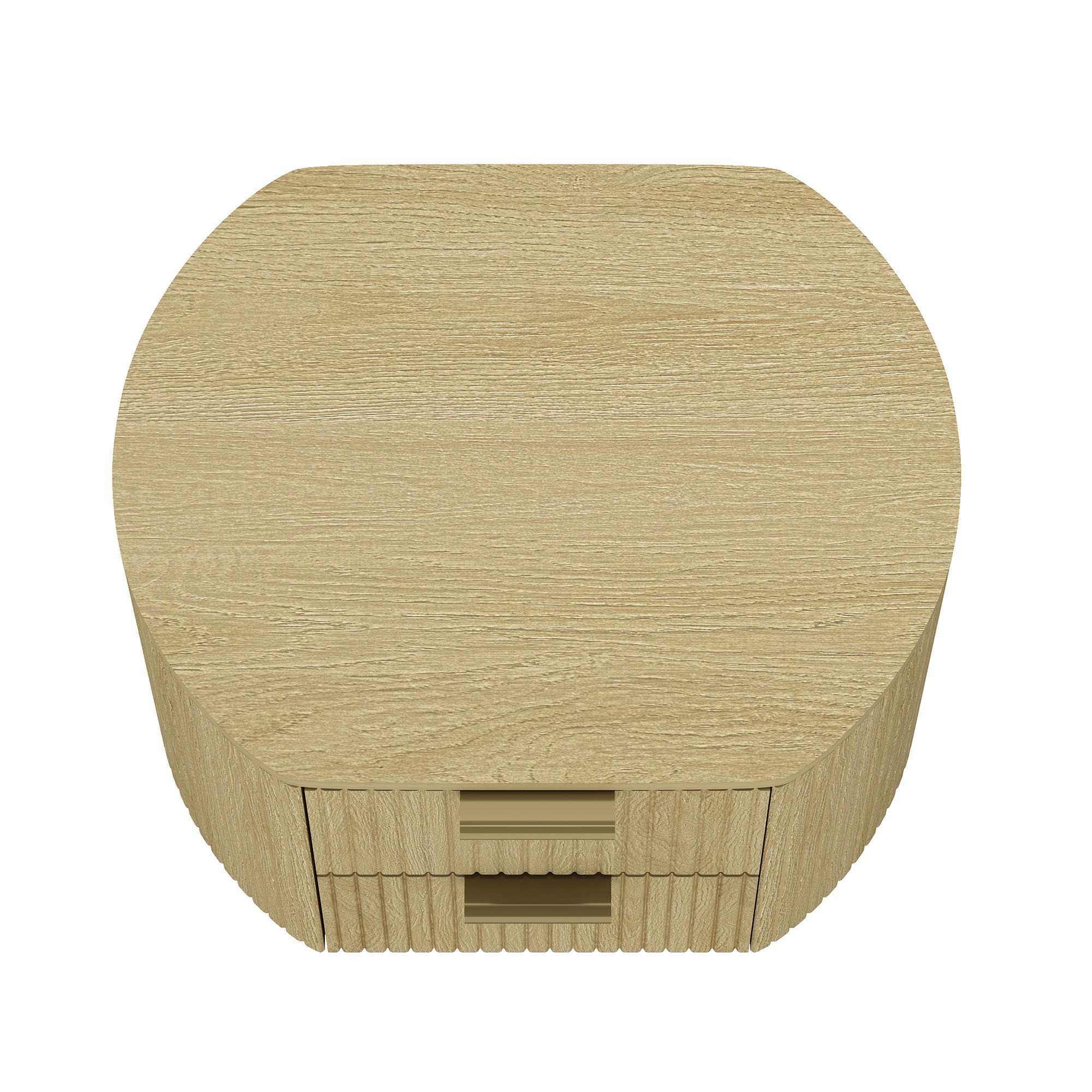 Olivia - Nightstand & 2 Drawers - Oak