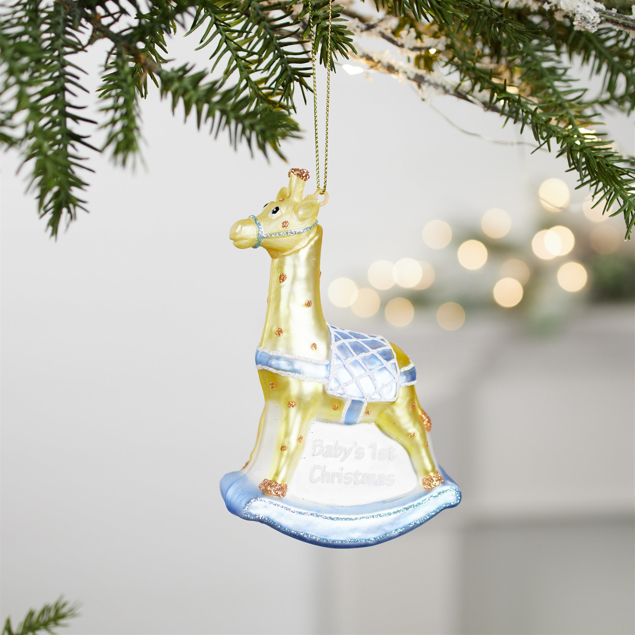 Glass baby's first christmas ornament (set of 12)