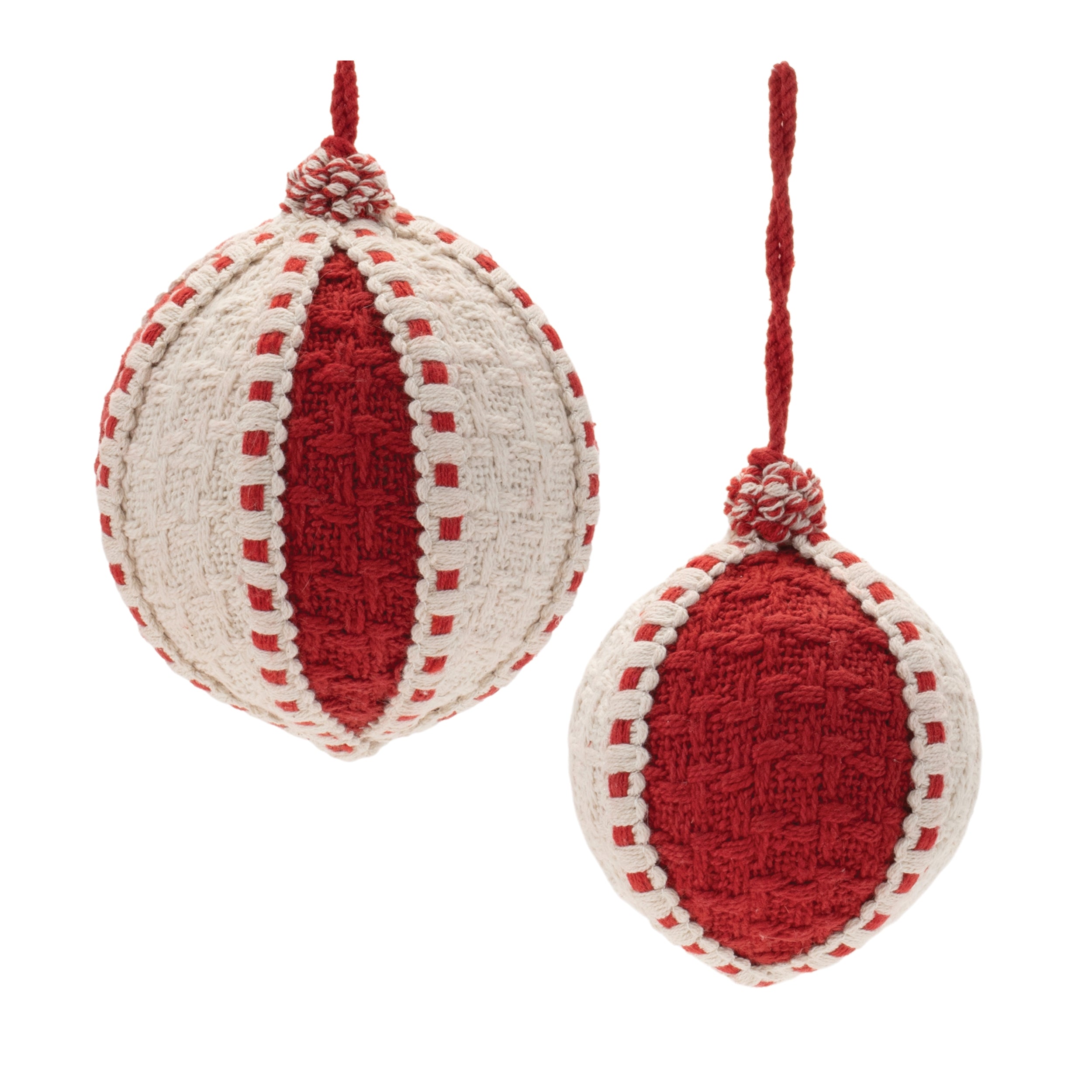 Woven-ball-ornament-(set-of-4)-Christmas-Ornaments