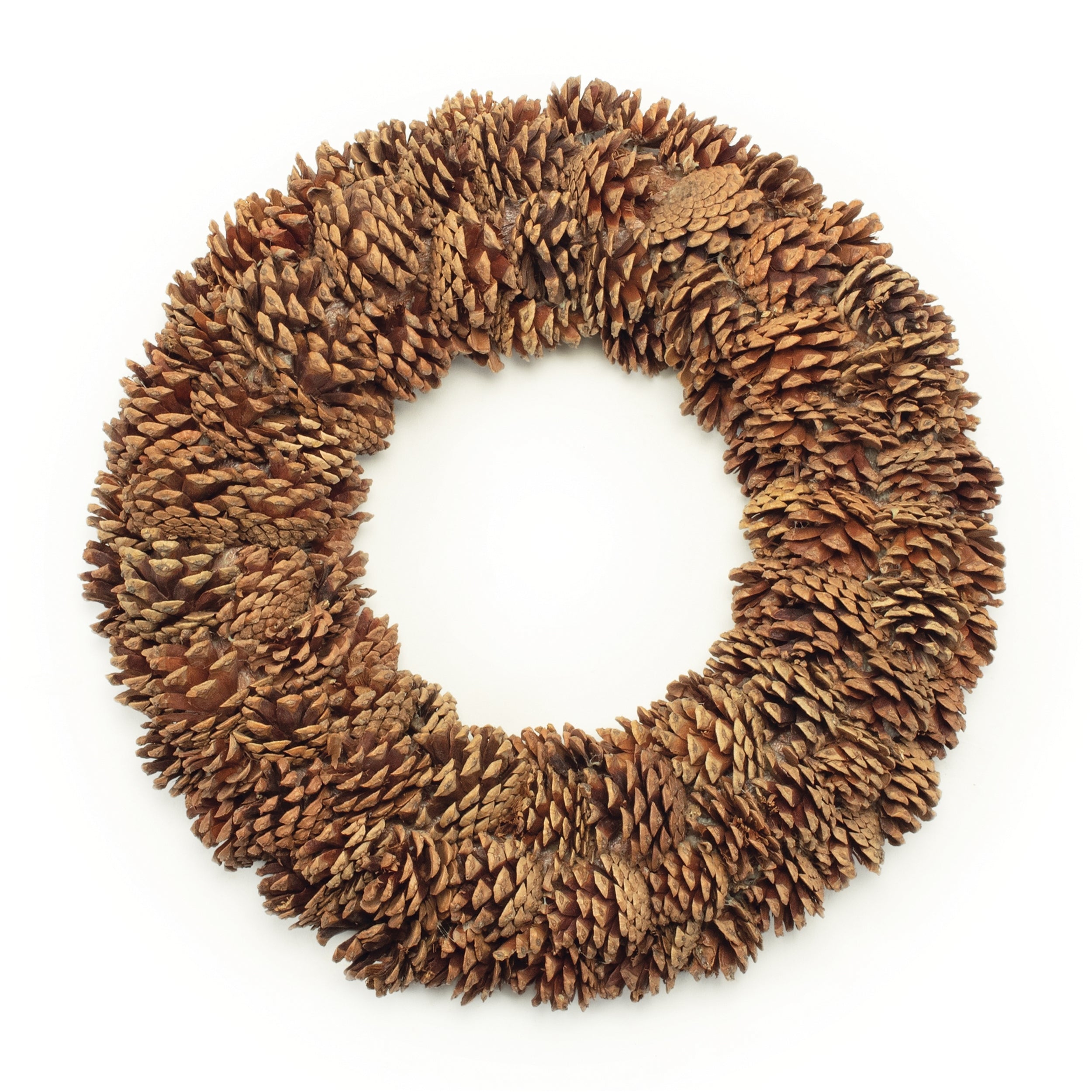 Natural Pinecone Wreath 18"D
