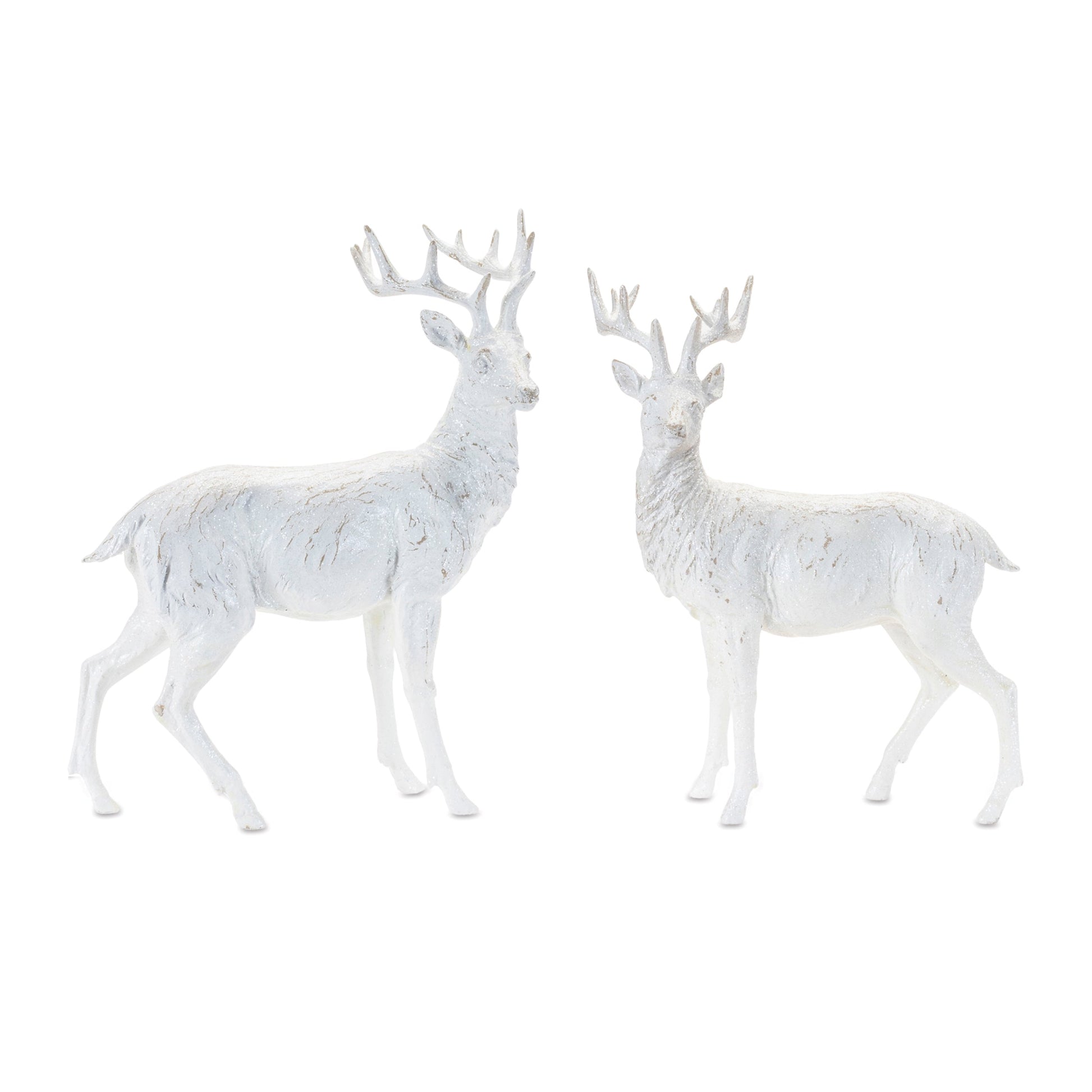 Winter-Deer-Statue-(Set-of-2)-Sculptures-&-Statues
