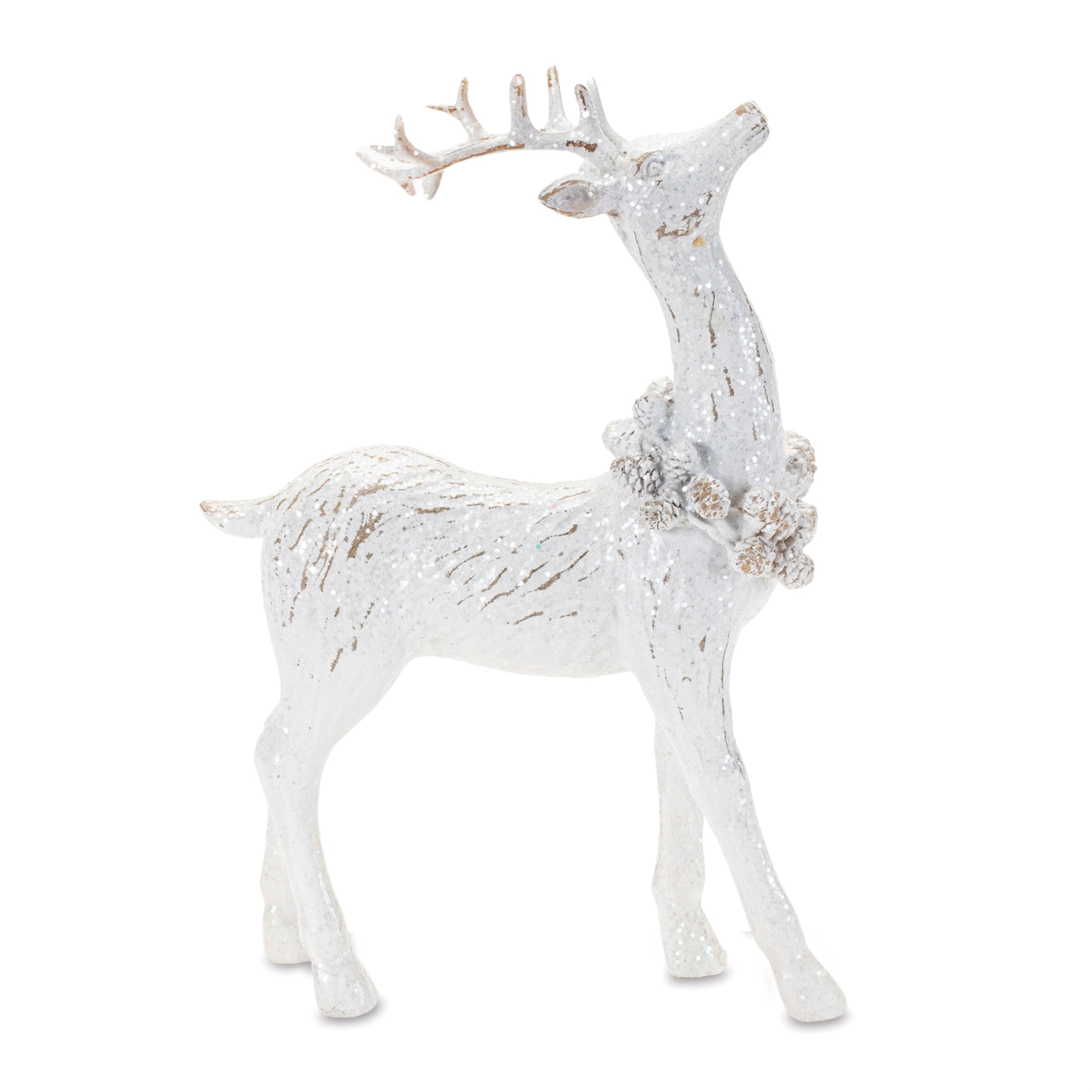 Winter deer figurine (set of 2)