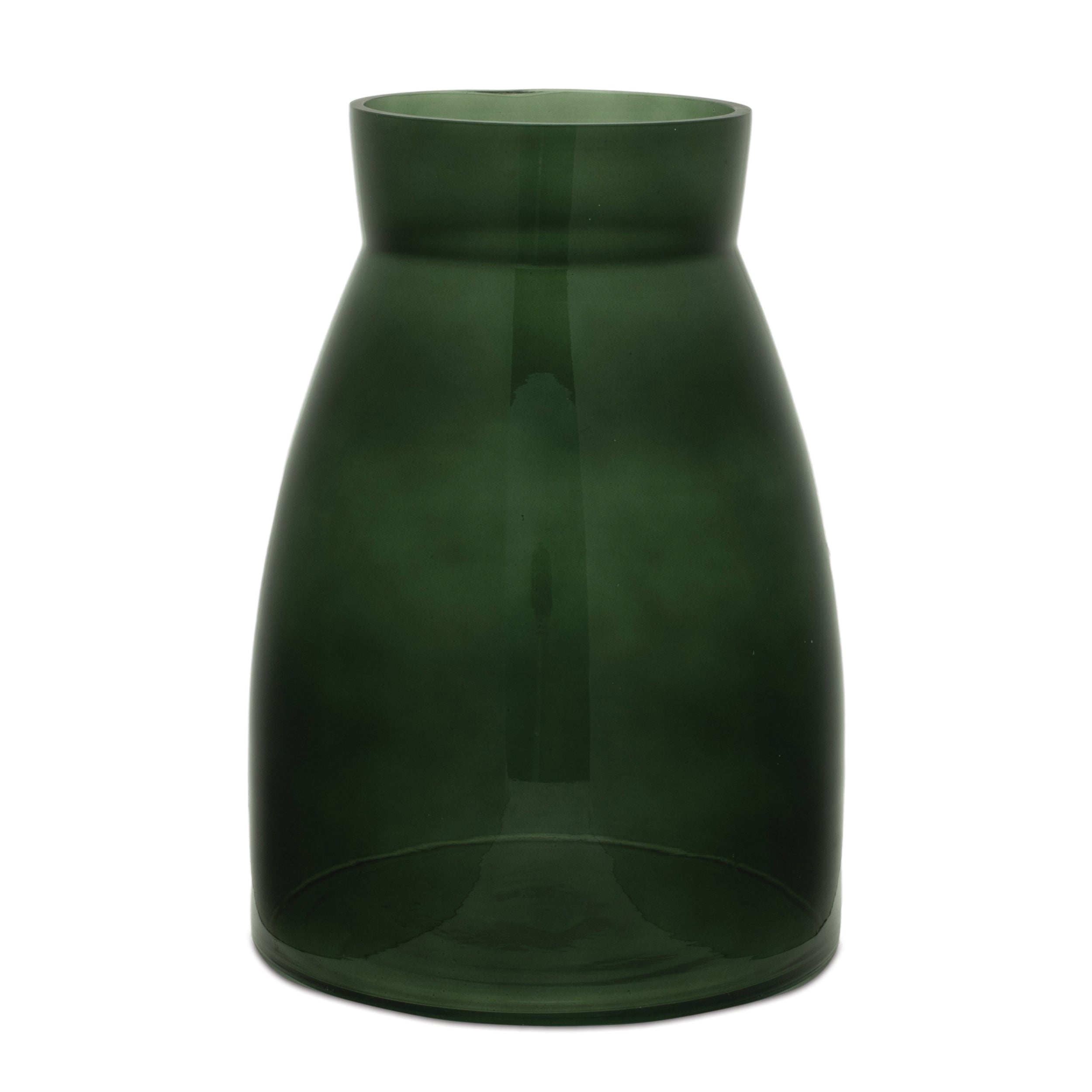 Green-Glass-Vase-(Set-of-2)-Vases
