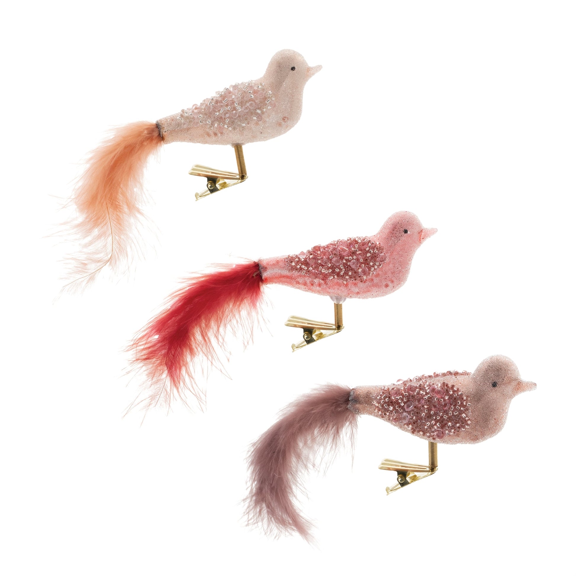 Beaded-Glass-Bird-Clip-Ornament-(Set-of-12)-Christmas-Ornaments