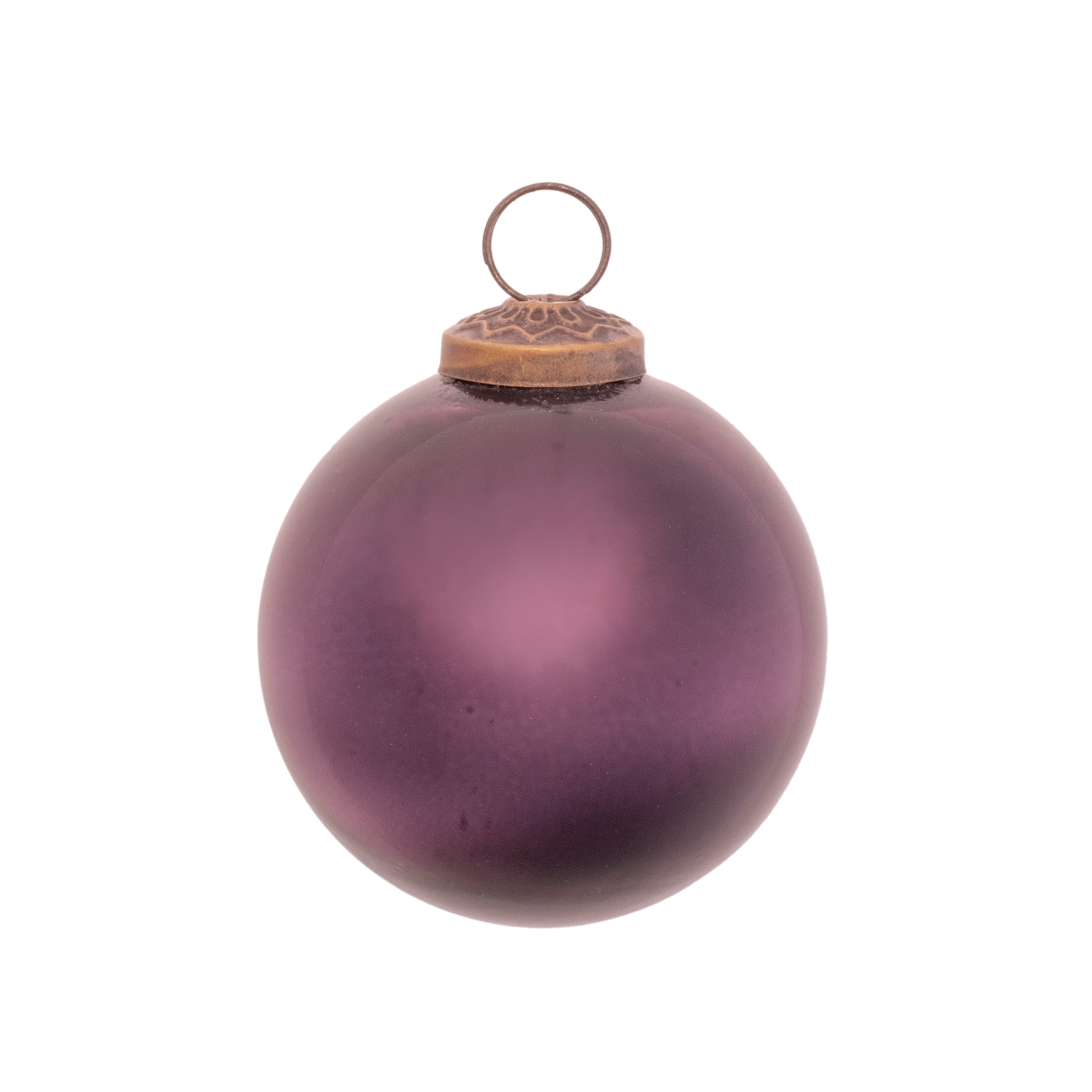 Frosted Glass Ball Ornament (Set of 12)