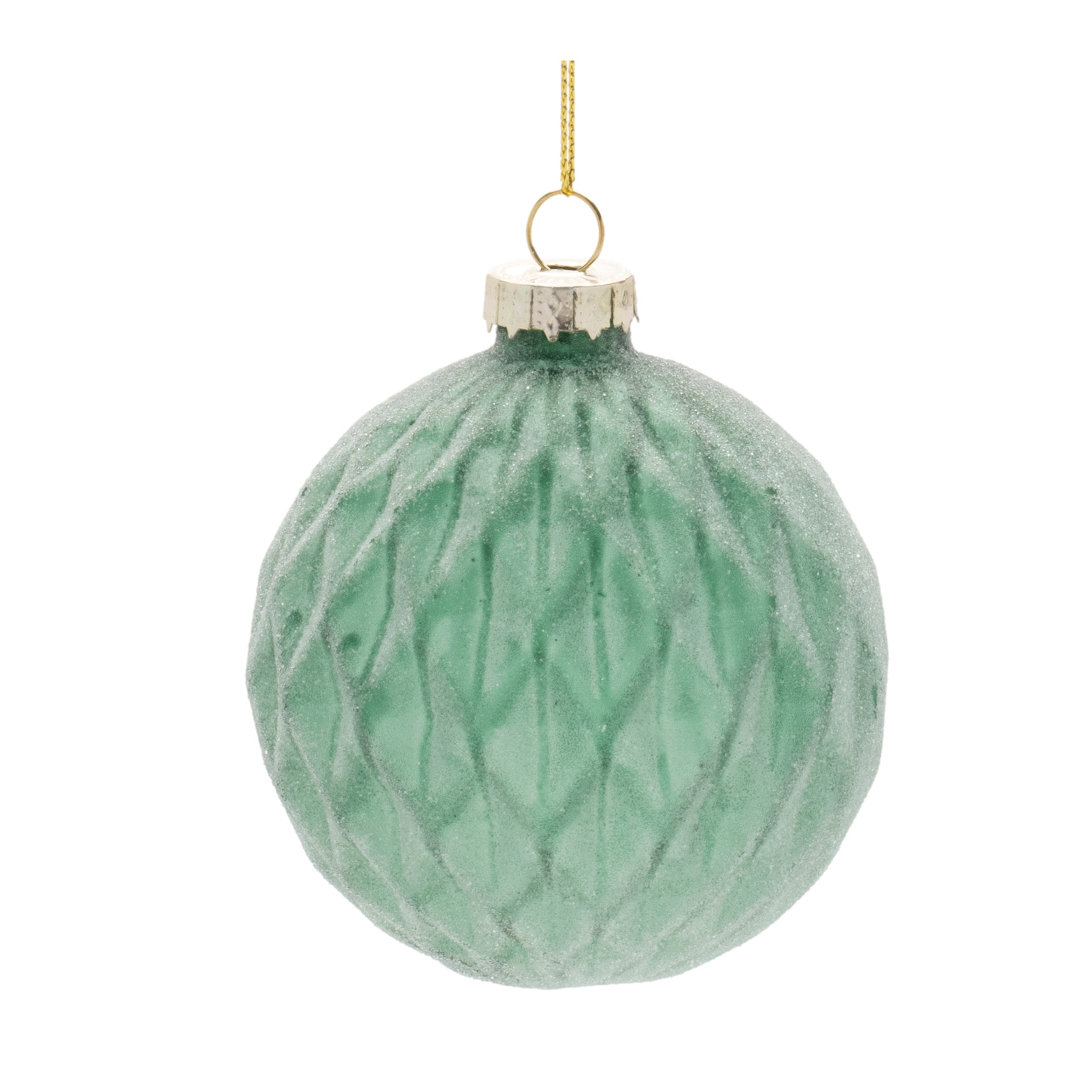 Frosted Glass Ball Ornament (Set of 12)