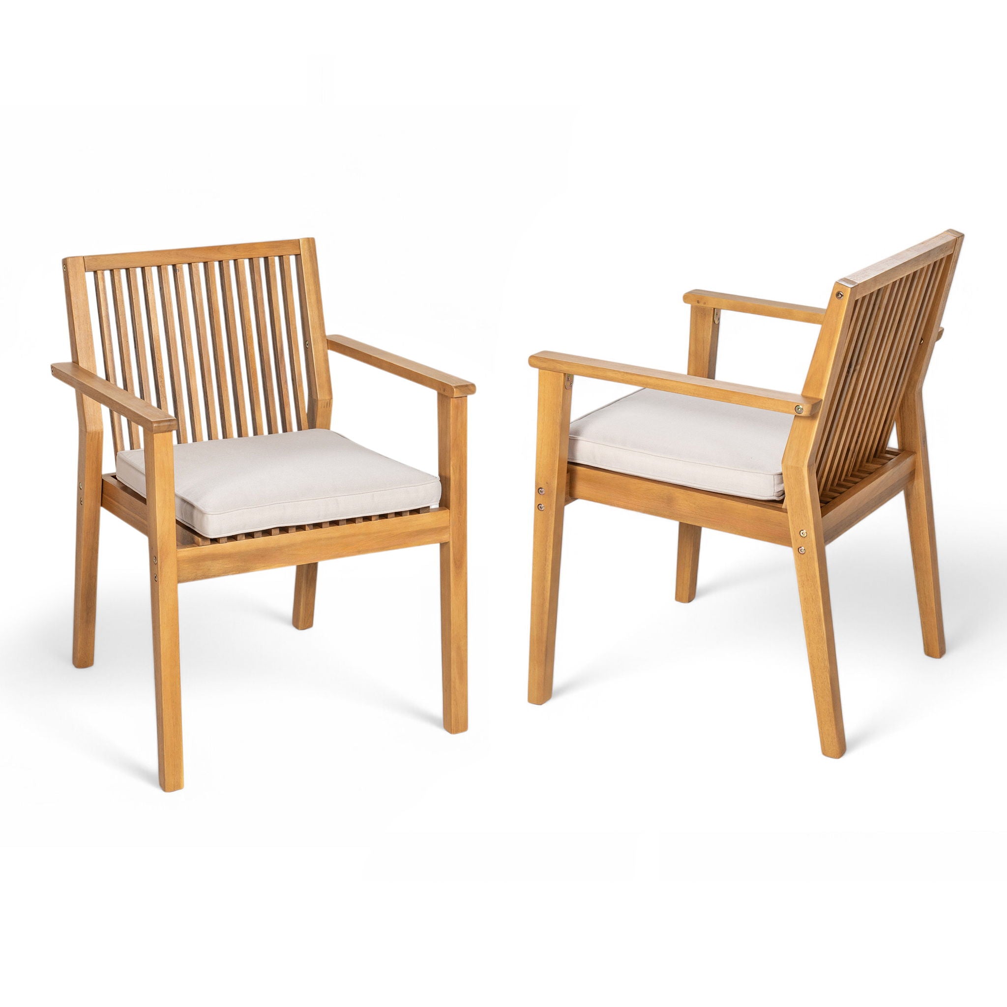 Patio Dining Chair, Comfortable Waterproof Seating (Set of 2)
