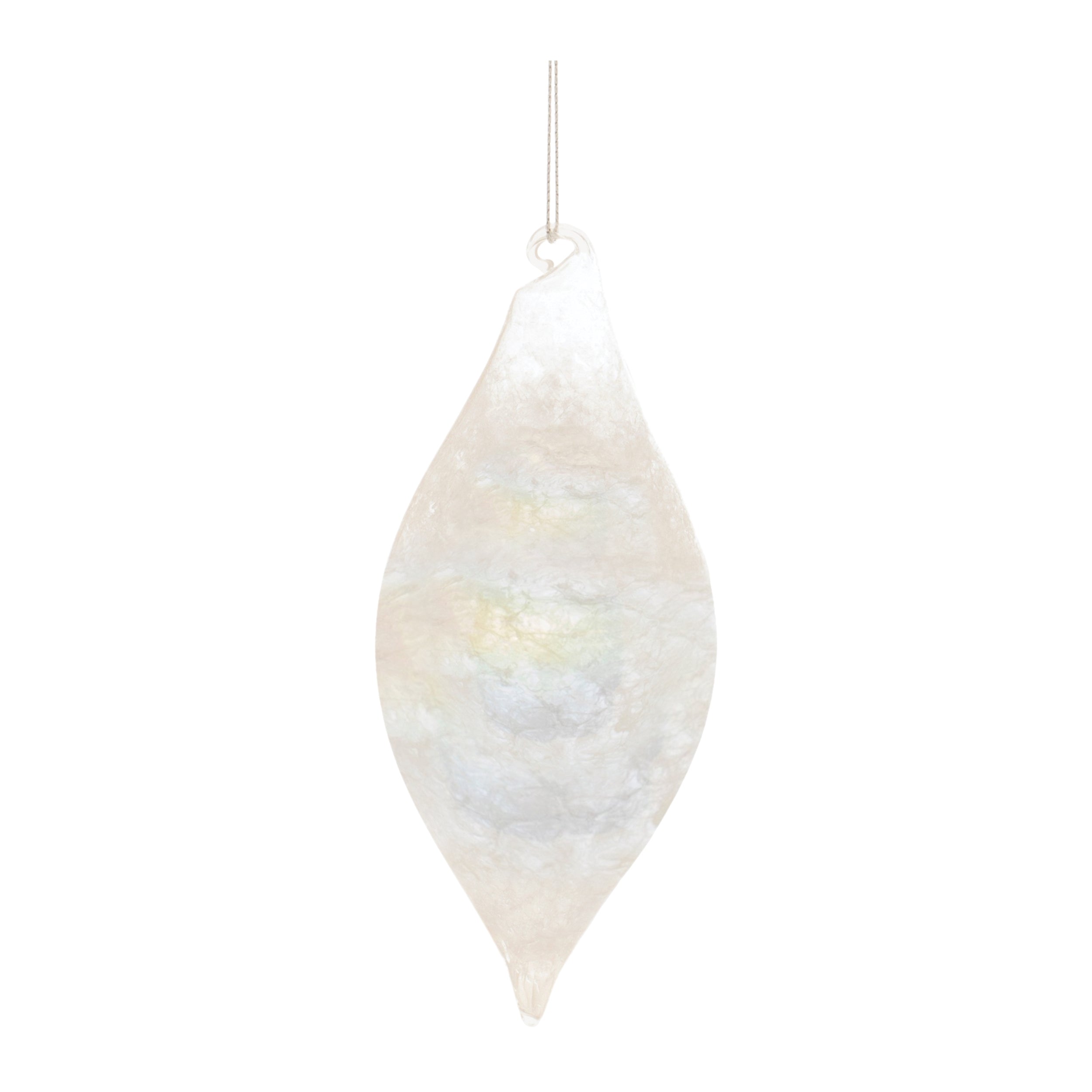Iridescent Cloudy Glass Ornament (Set of 6)