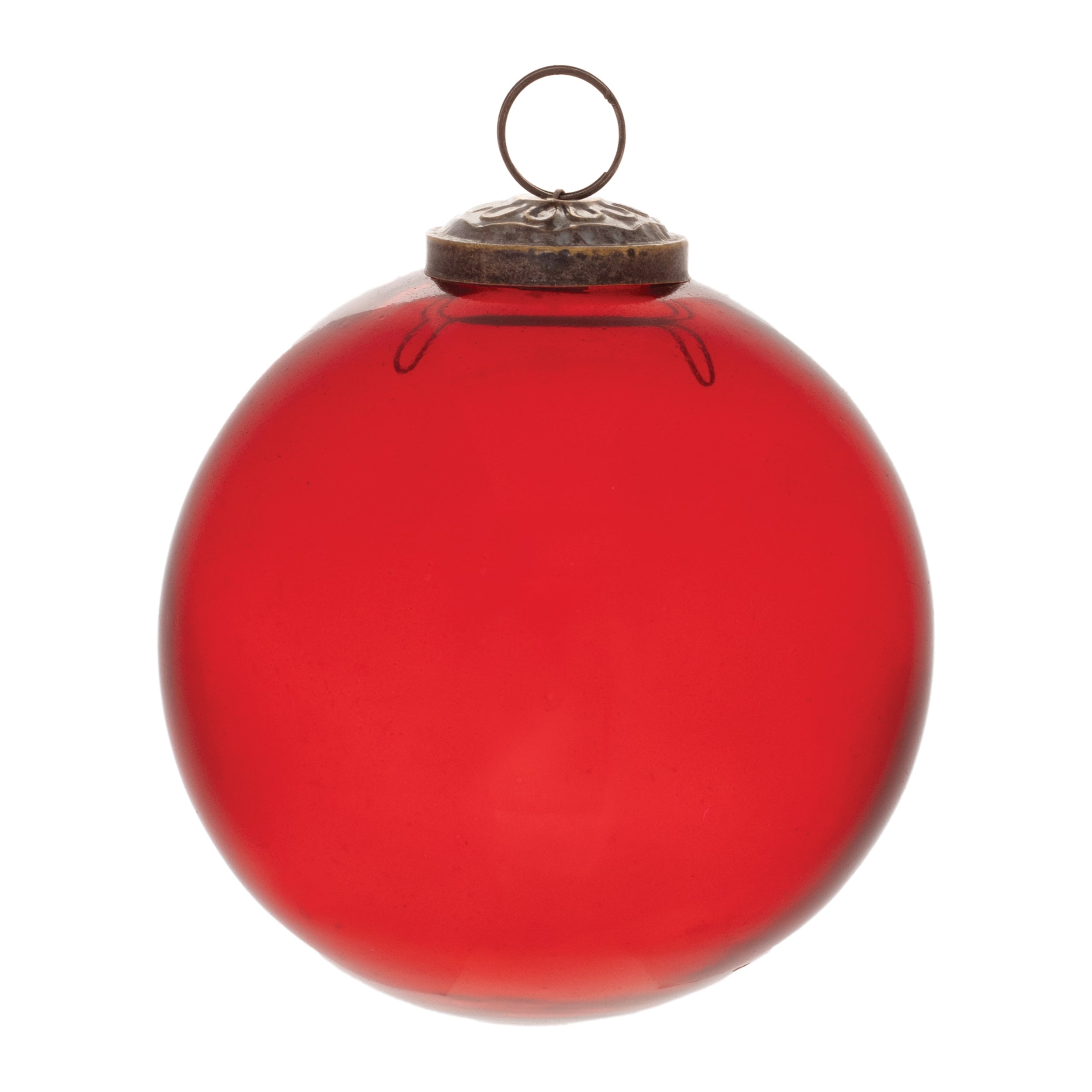 Clear glass ball ornament (set of 12)