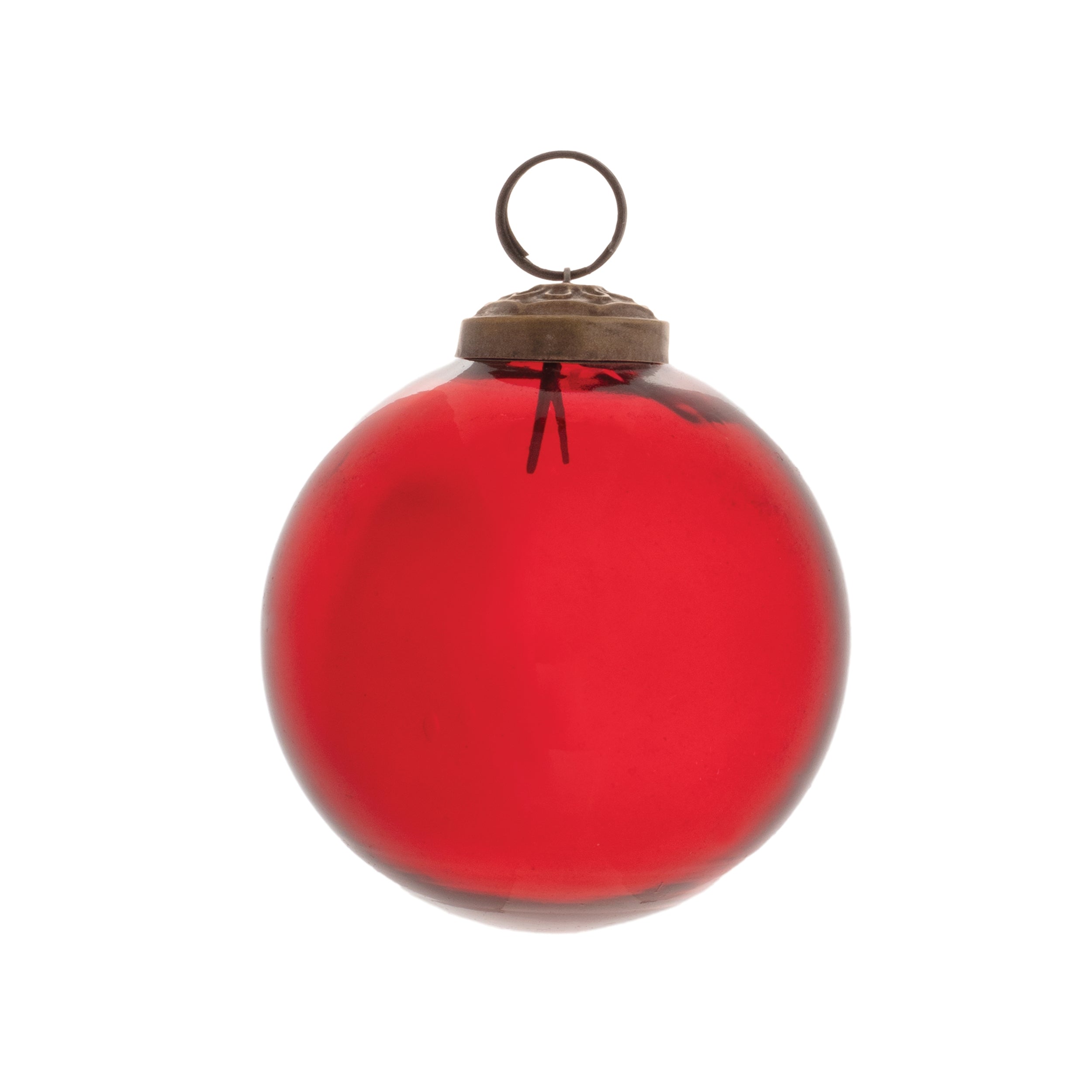 Clear glass ball ornament (set of 12)