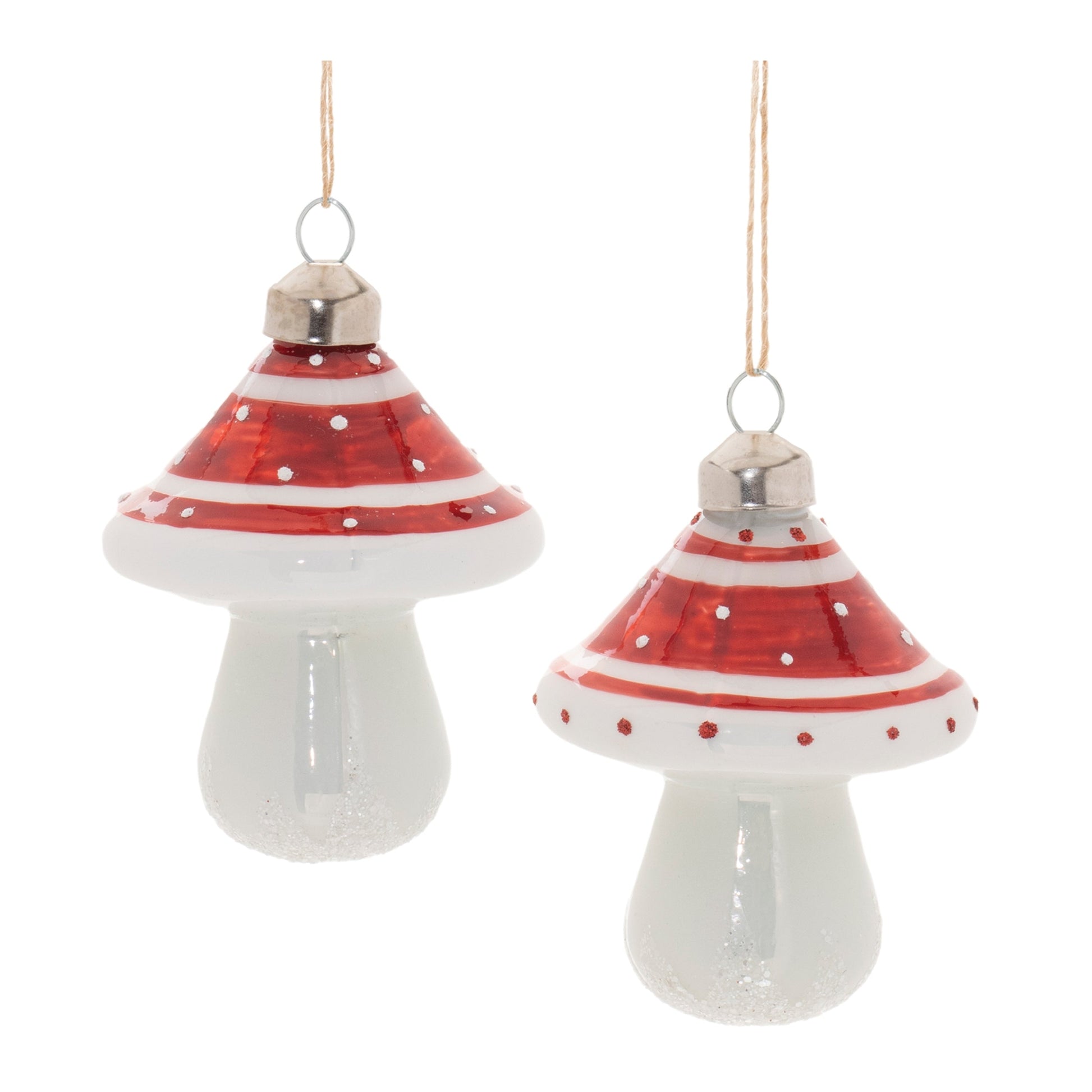 Glittered-Glass-Mushroom-Ornament-(Set-of-6)-Christmas-Ornaments