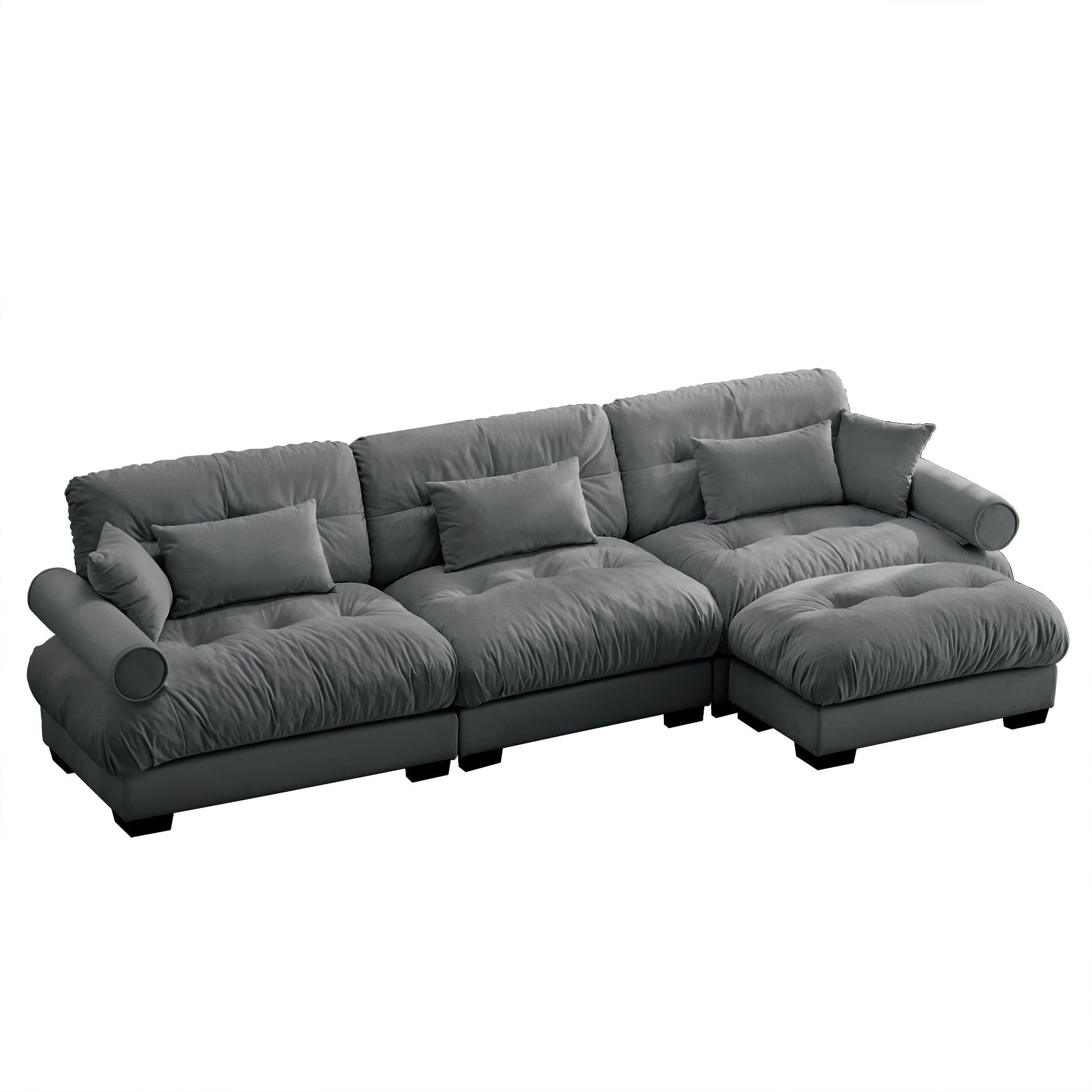 Super Comfort Oversized Modular Sectional Sofa With Movable Ottoman - Best Buy Furniture