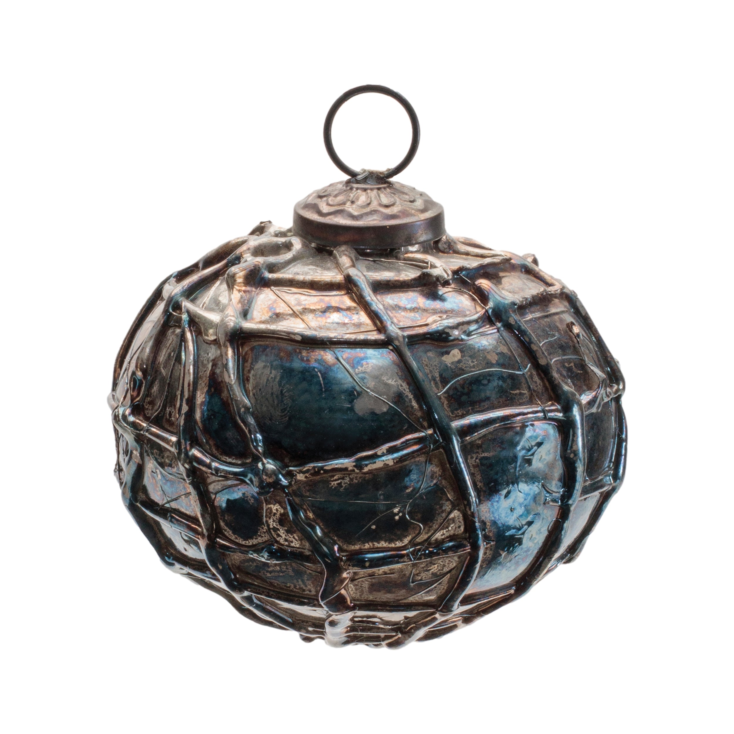 Distressed Mercury Glass Ornament (Set of 12)