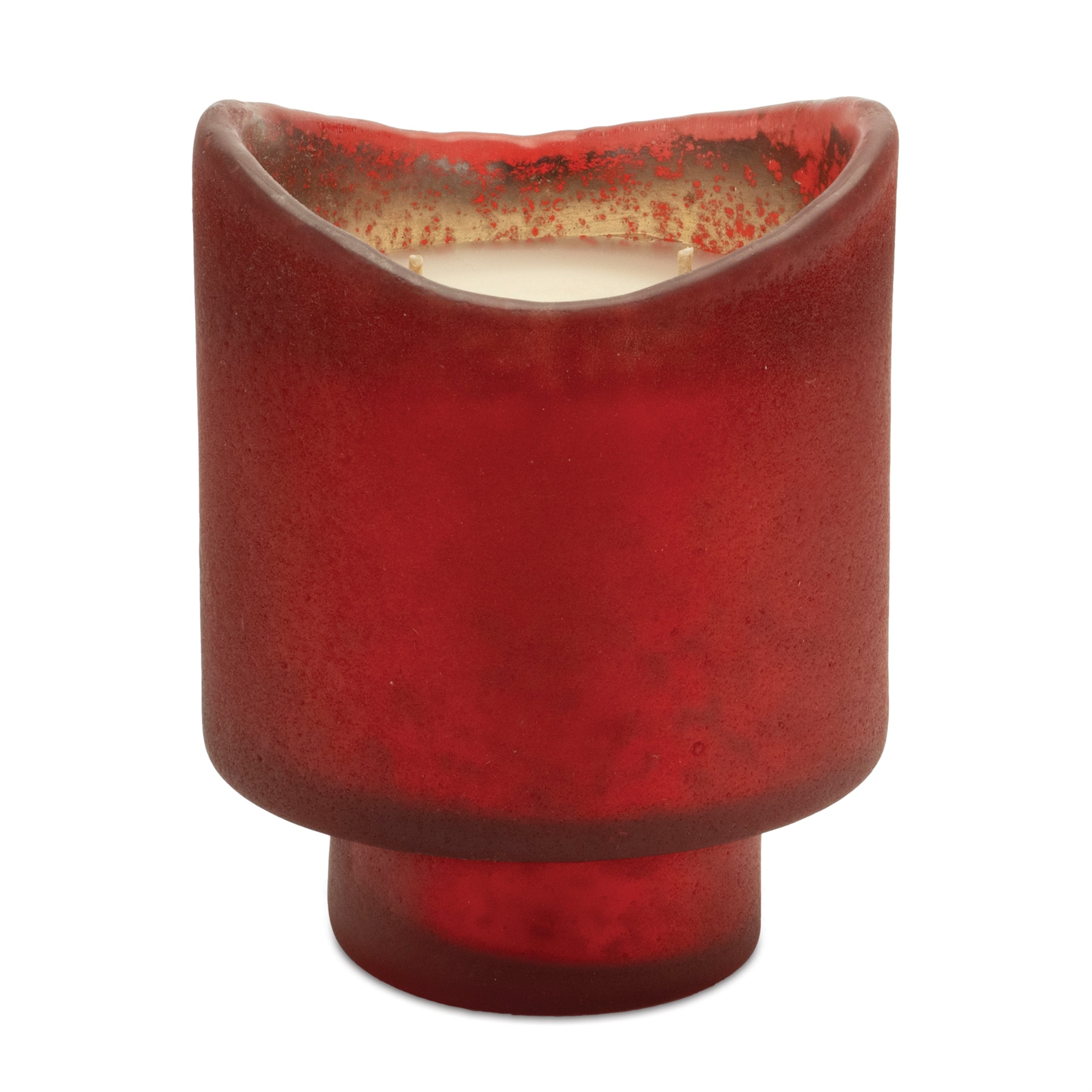 Wassail Scented Soy Candle with Frosted Glass Holder (Set of 2)