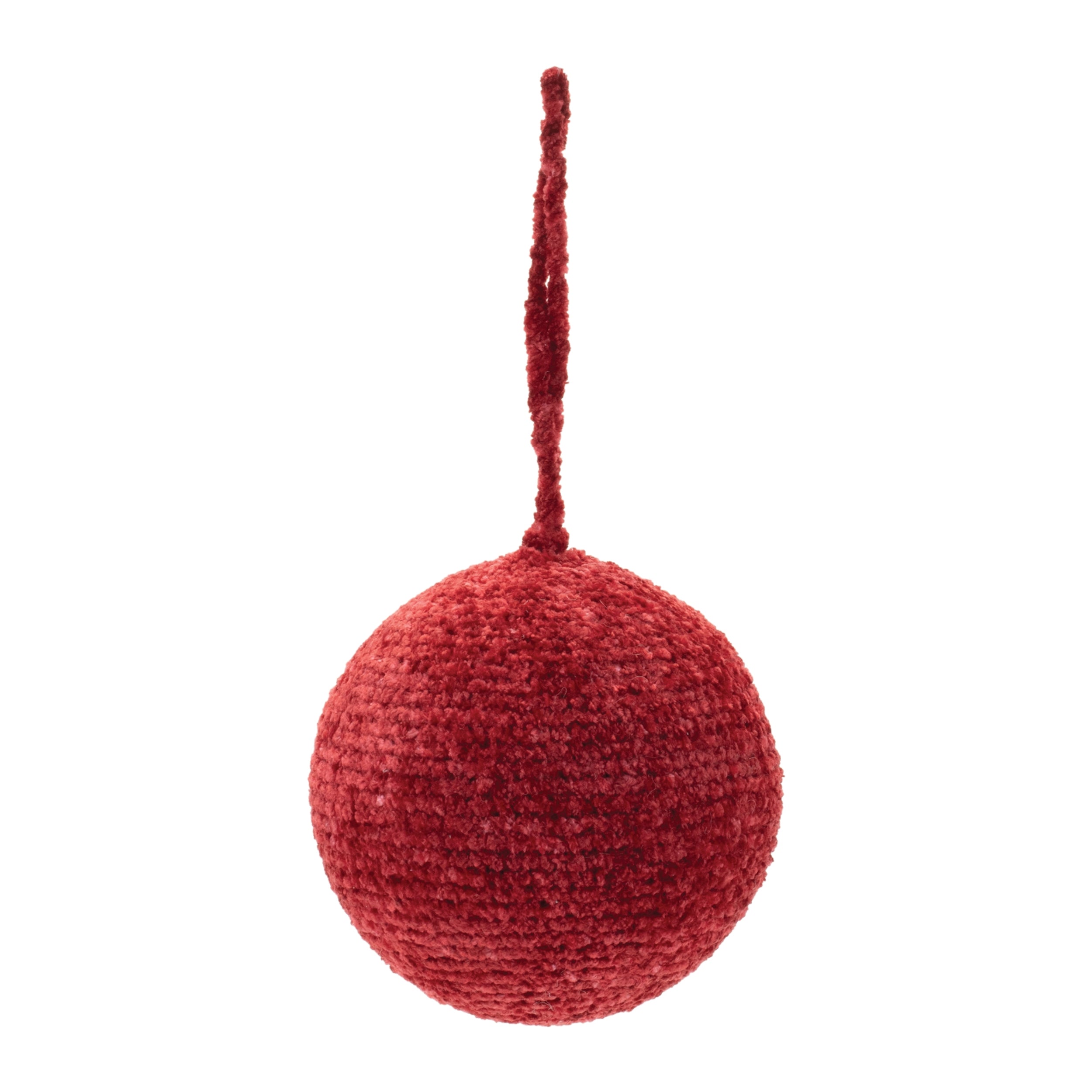 Chenille ball ornament (set of 3)