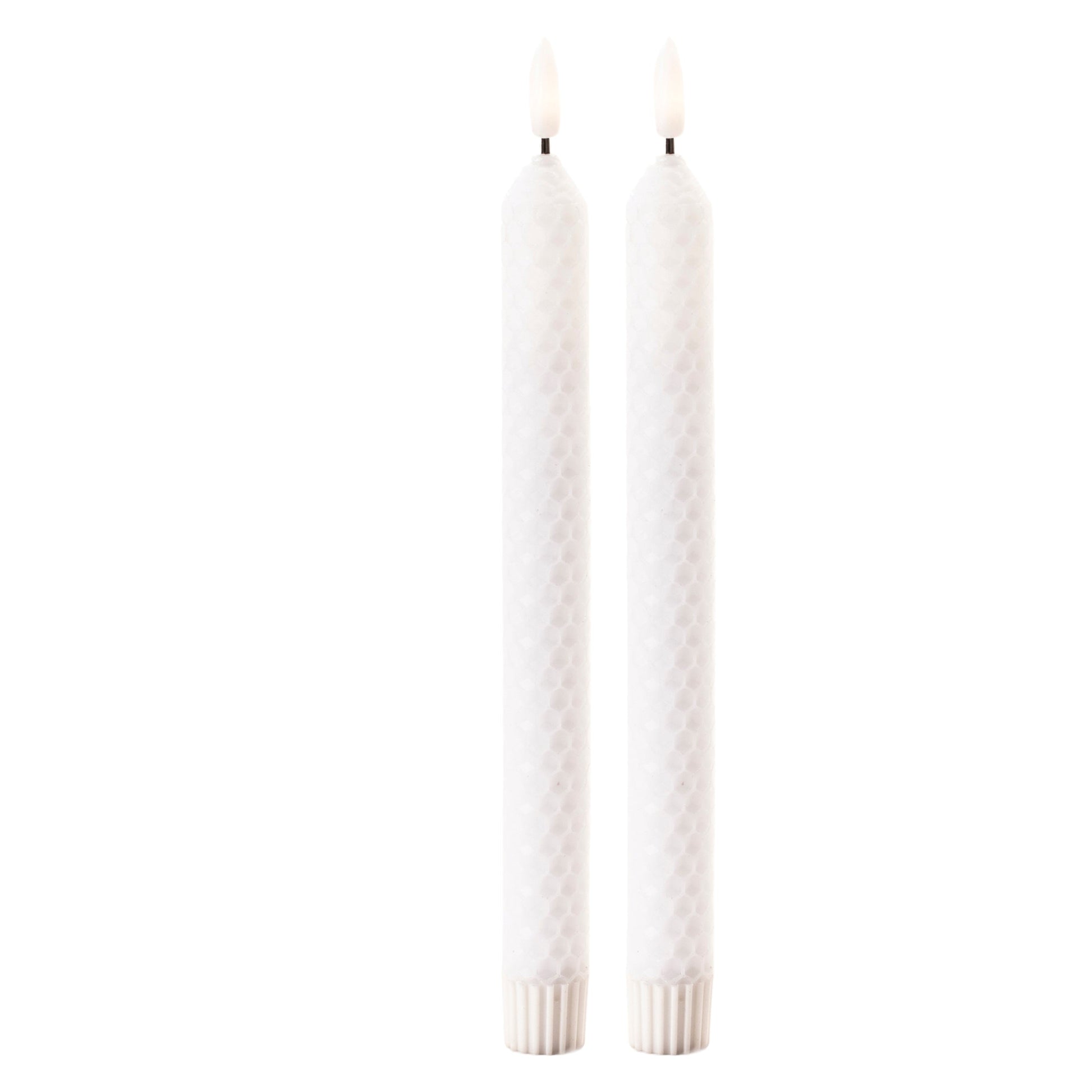 FIA-Wick-White-Textured-Taper-Candle-(Set-of-2)-Candles