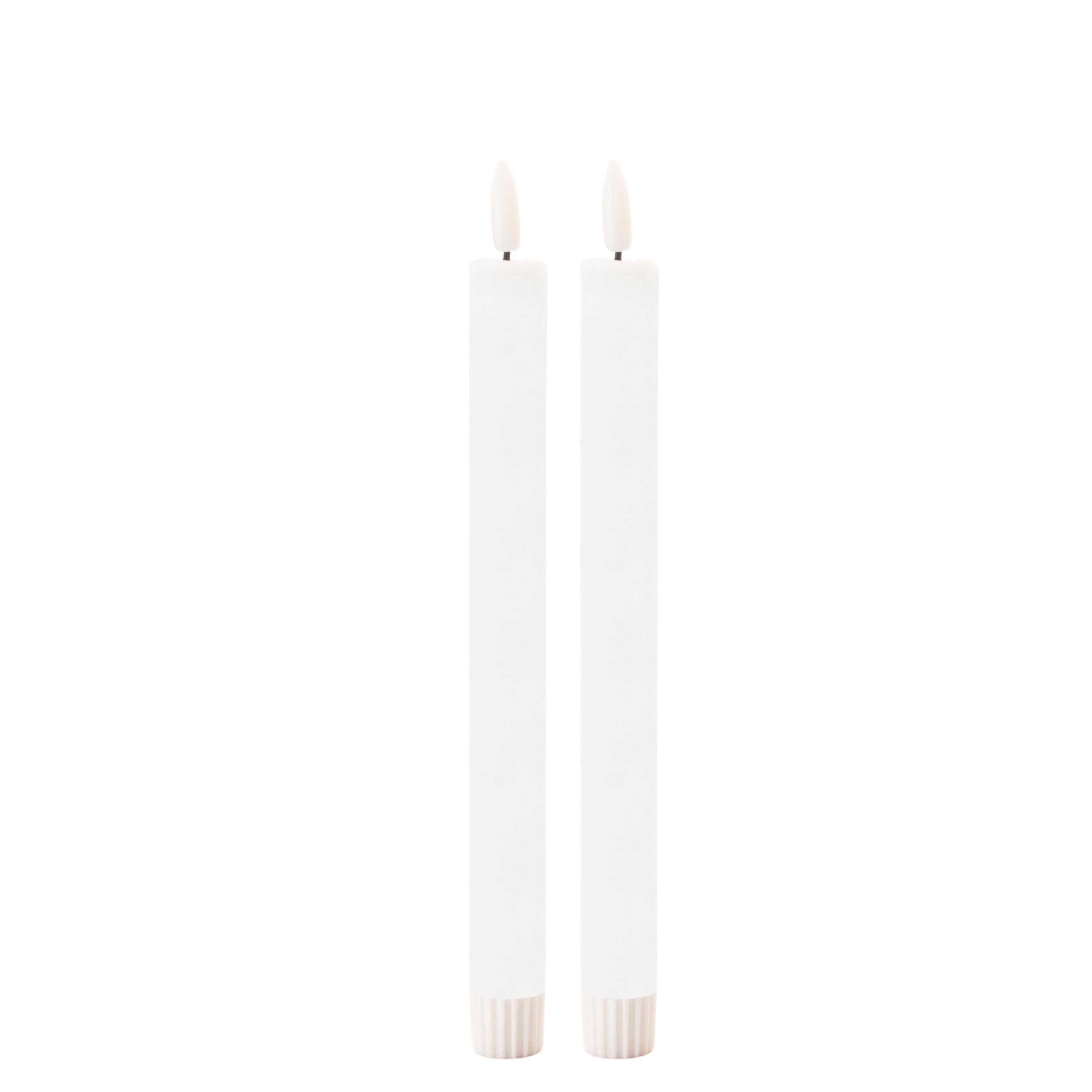 FIA Wick White Taper Candle (Set of 2)