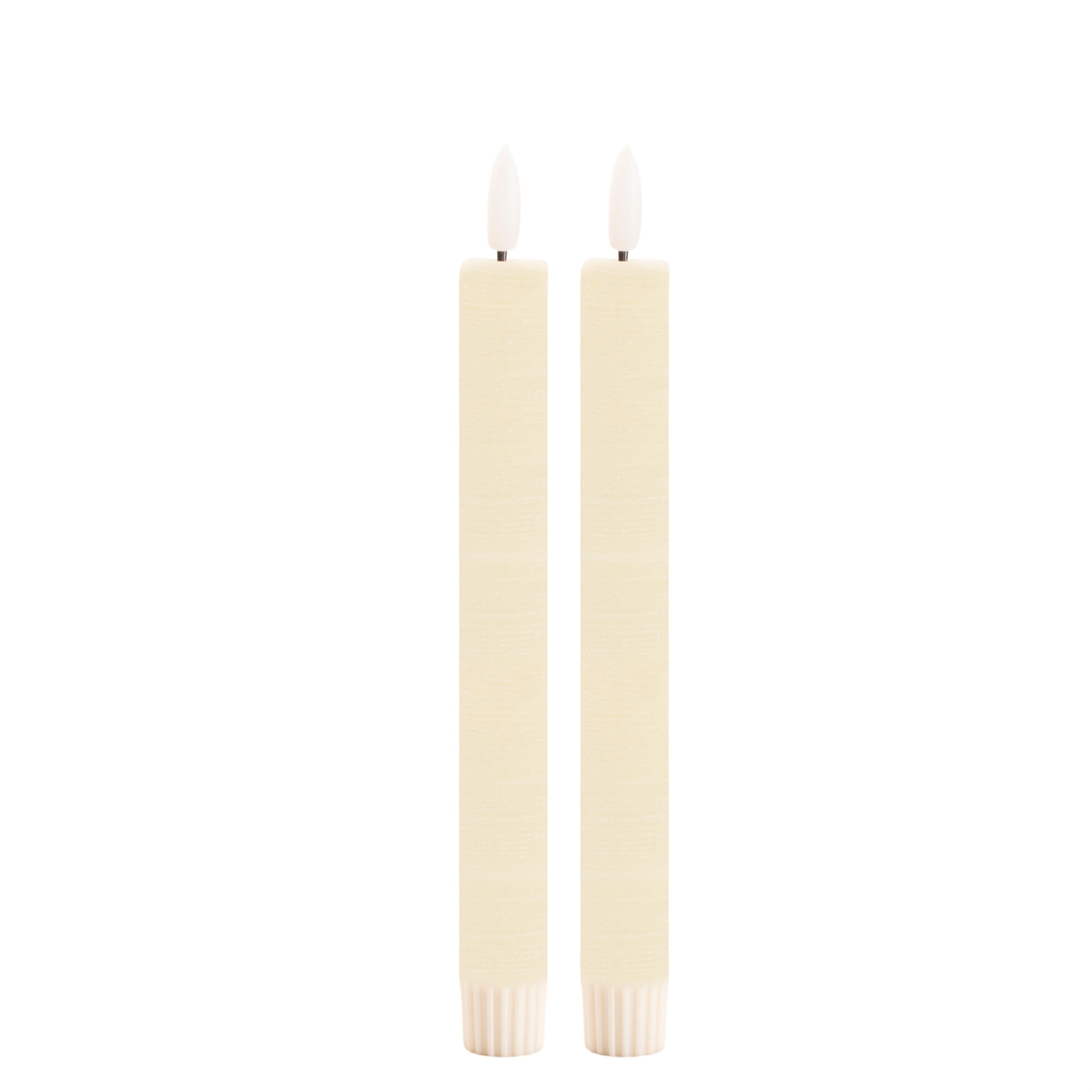 FIA Wick Ivory Taper Candle (Set of 2)