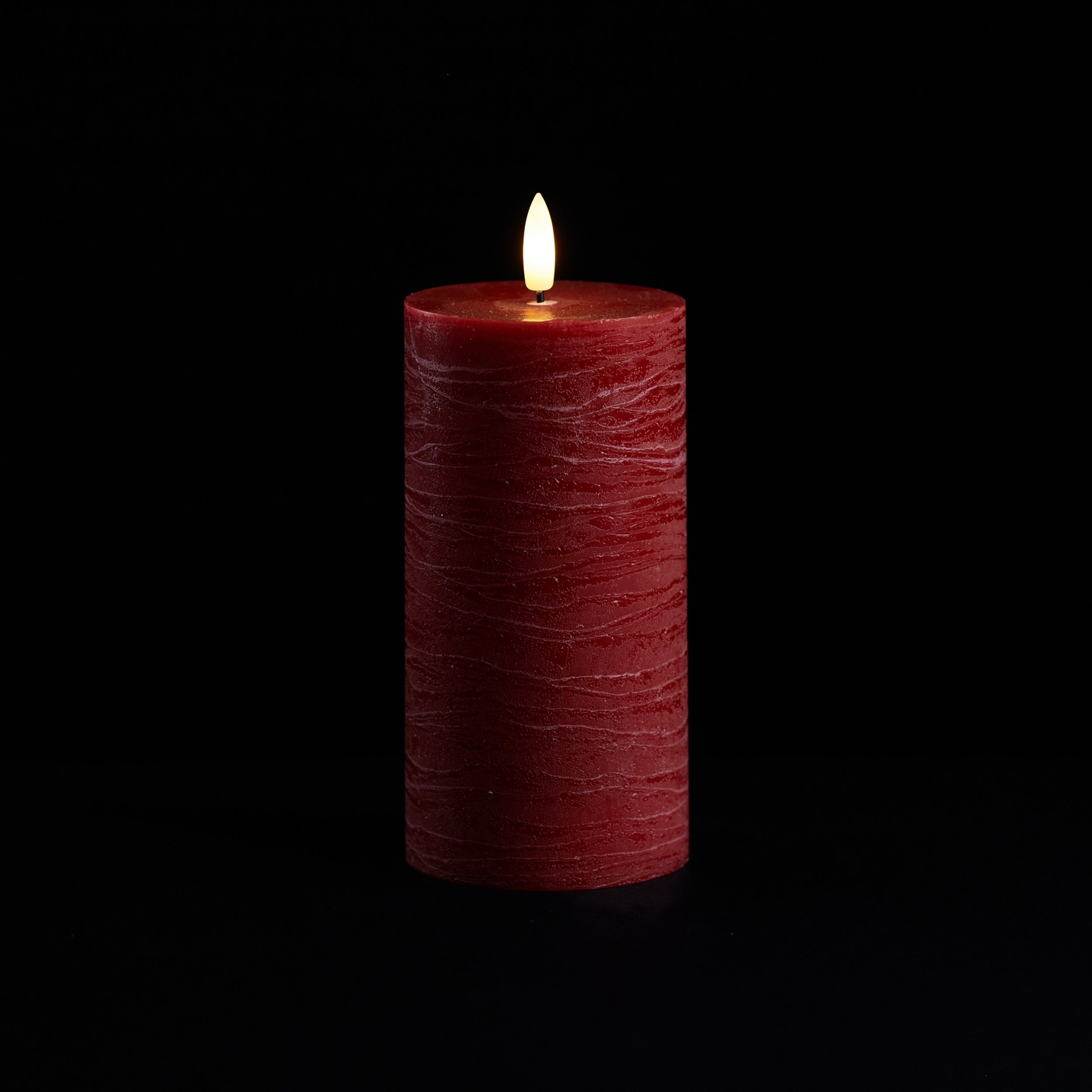 FIA Wick Red Pillar Candle (Set of 2)