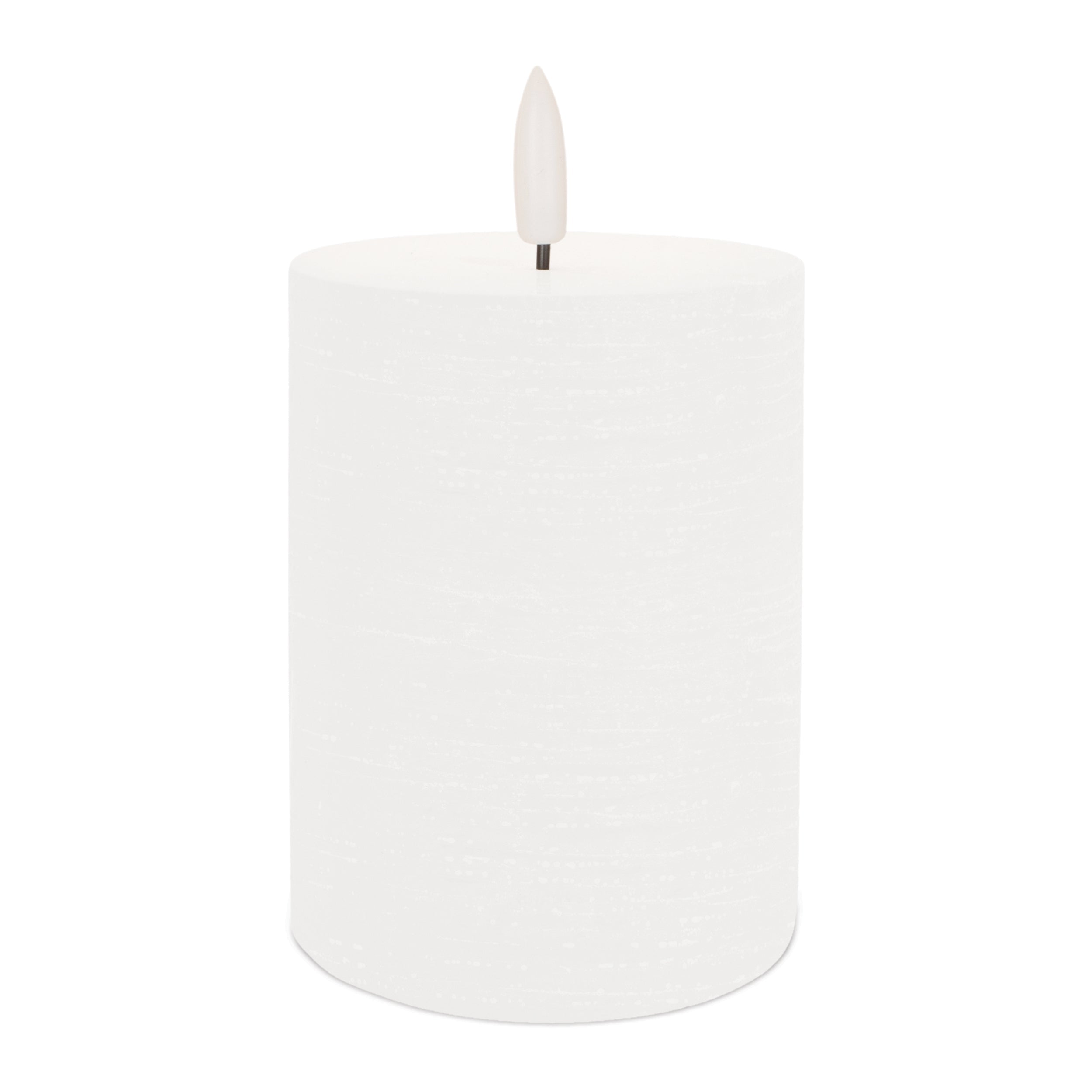 FIA Wick White Pillar Candle (Set of 2)