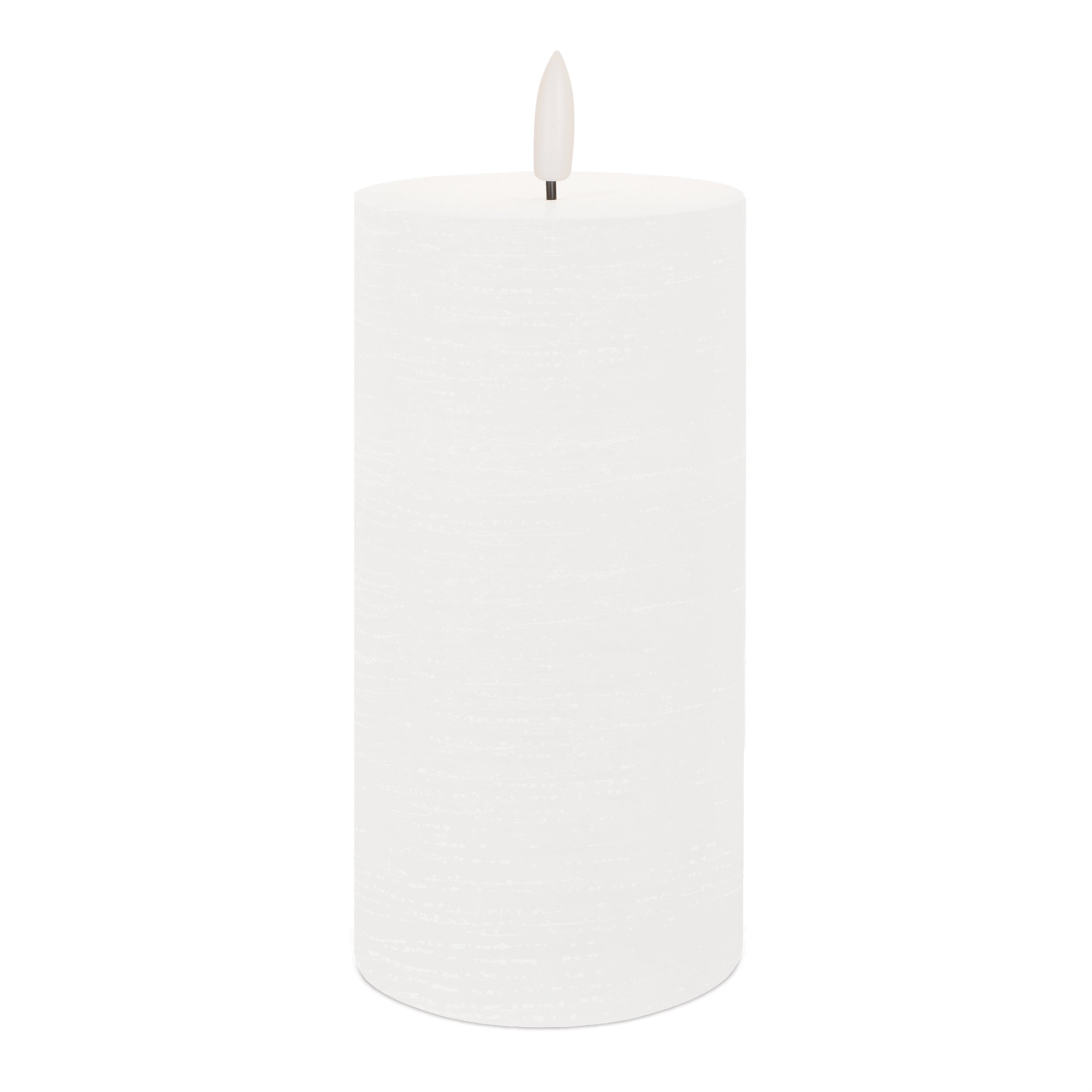 FIA Wick White Pillar Candle (Set of 2)