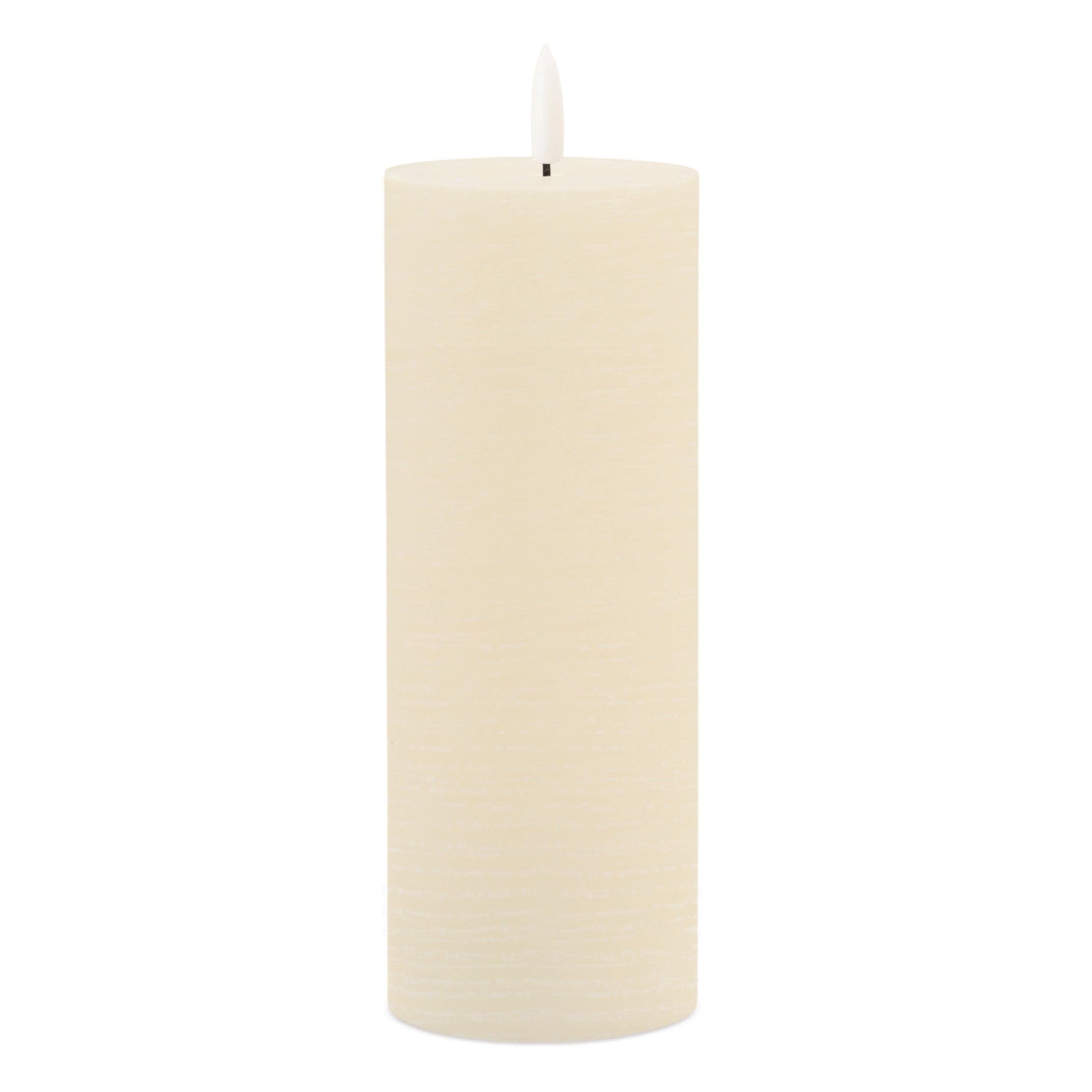 FIA Wick Ivory Pillar Candle (Set of 2)