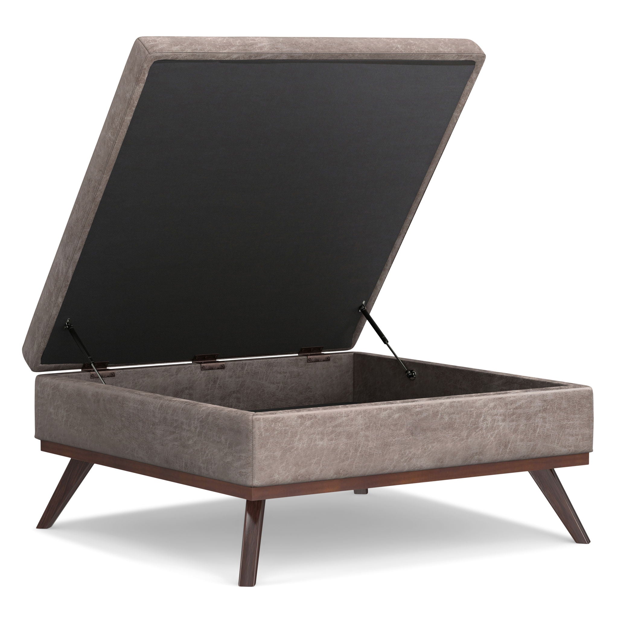 Owen - Multifunctional Square Coffee Table Storage Ottoman - Best Buy Furniture