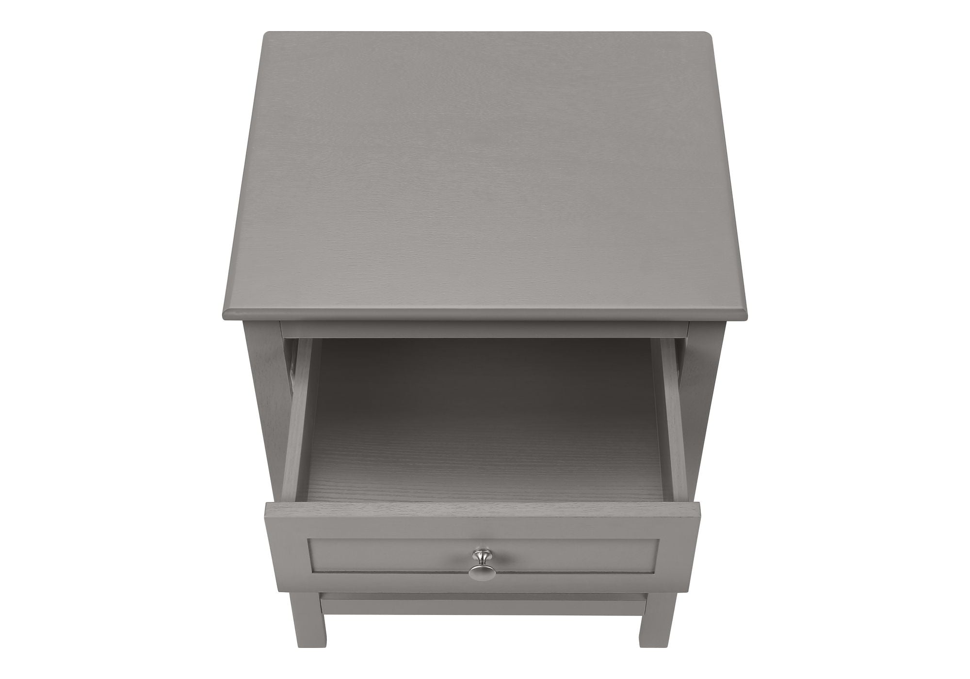 Accent End Table, 2 Tier, Storage Drawer, Transitional Style
