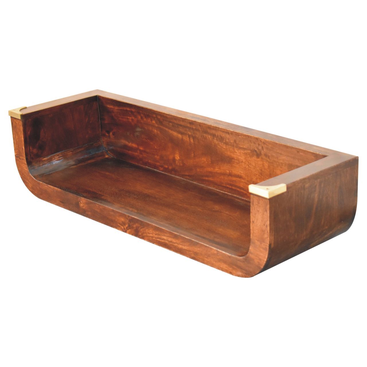 Indira Floating Console Table - Walnut