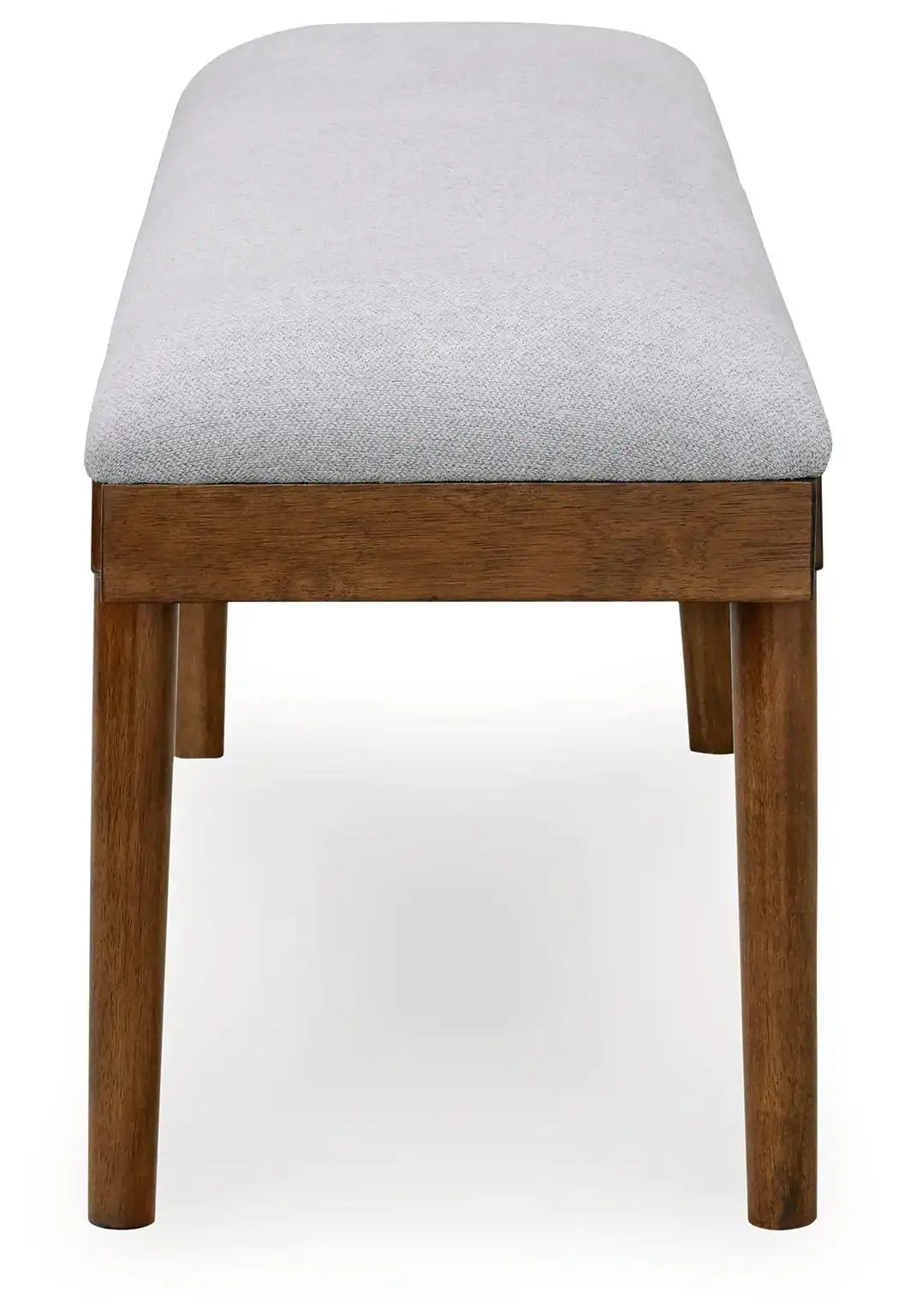 Lyncott - Large Upholstered Dining Room Bench - Gray / Brown - Best Buy Furniture