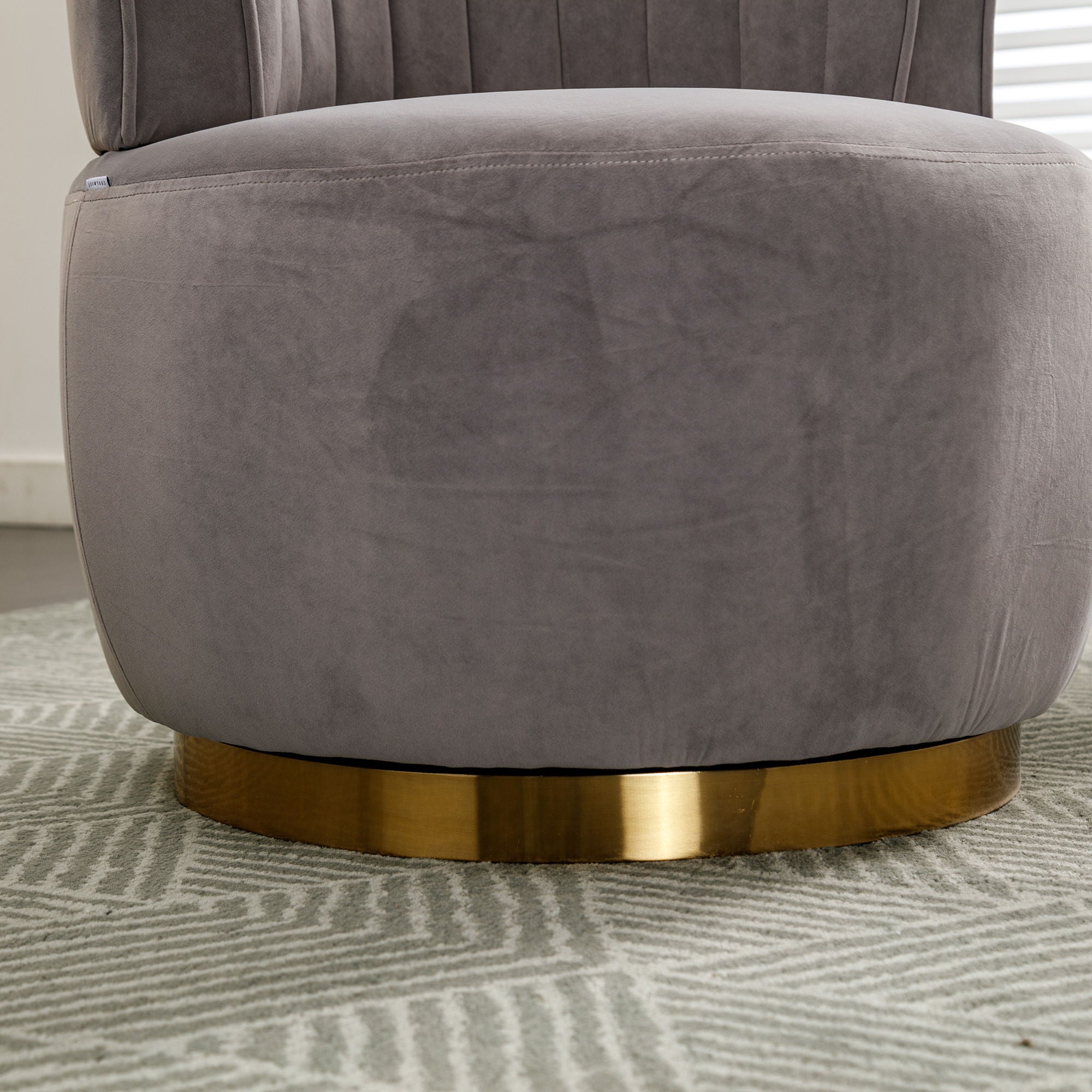 360 Degree Swivel Cuddle Barrel Accent Sofa Chair