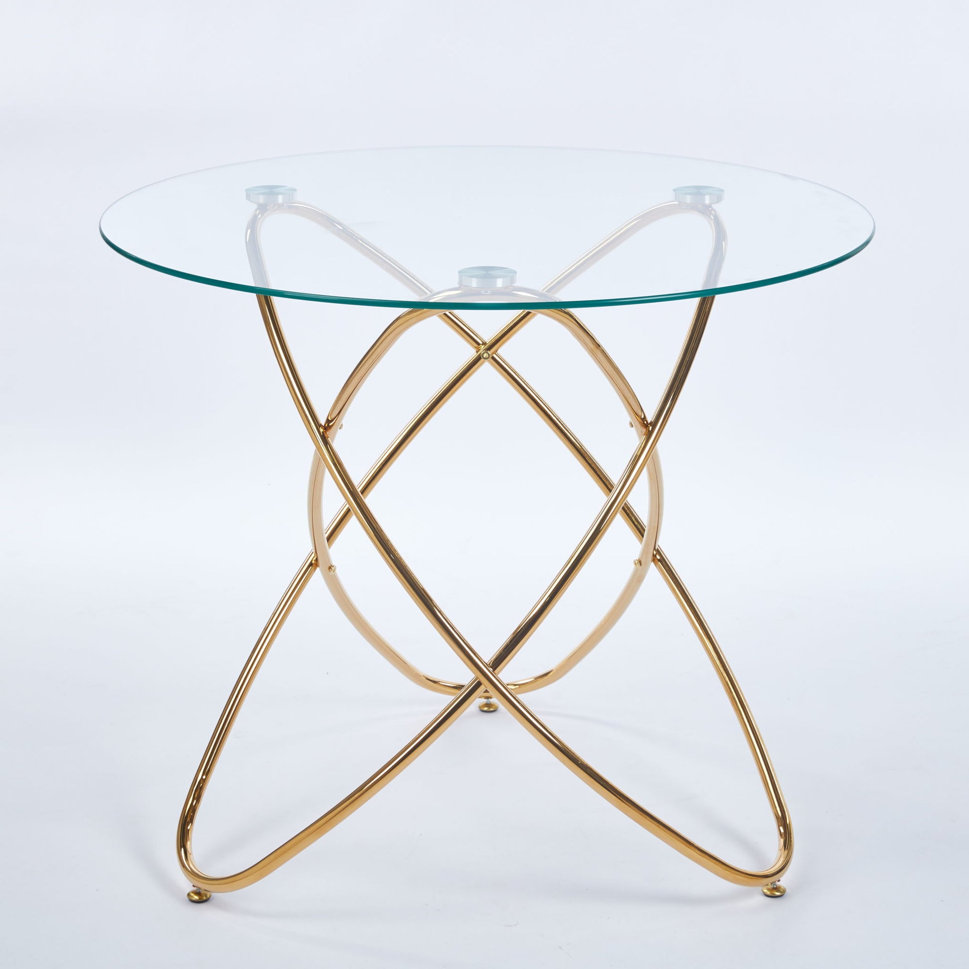 Metal Leg Dining Table With Tempered Glass Top - Best Buy Furniture