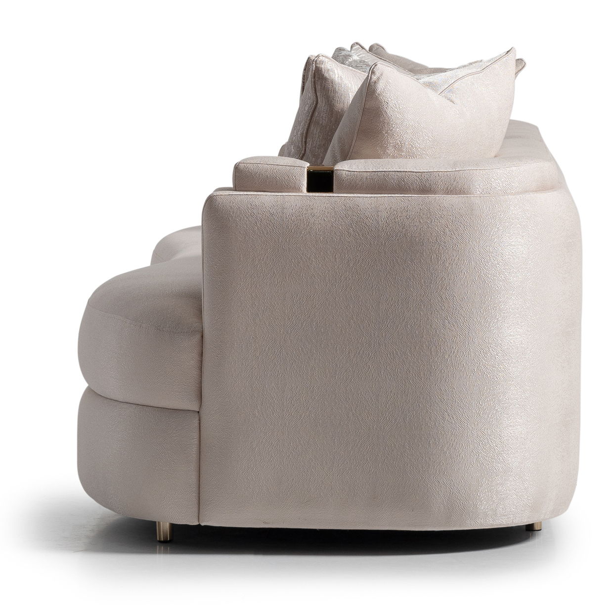 Carmela - Mansion Sofa - Almond/Gold