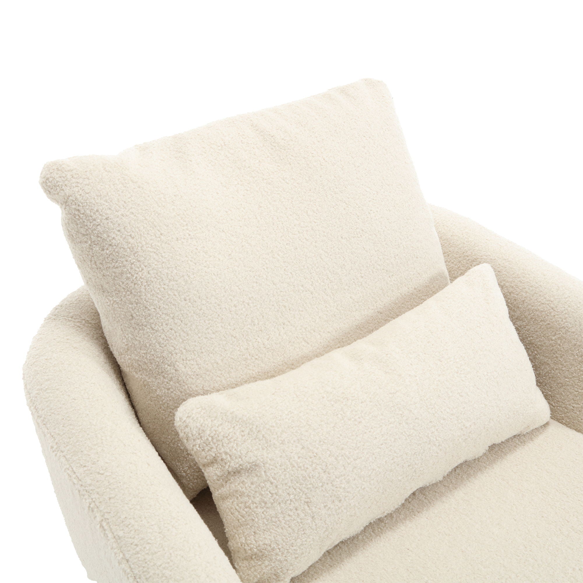 Modern Barrel Comfy Round Accent Sofa Chair, 360 Degree Swivel