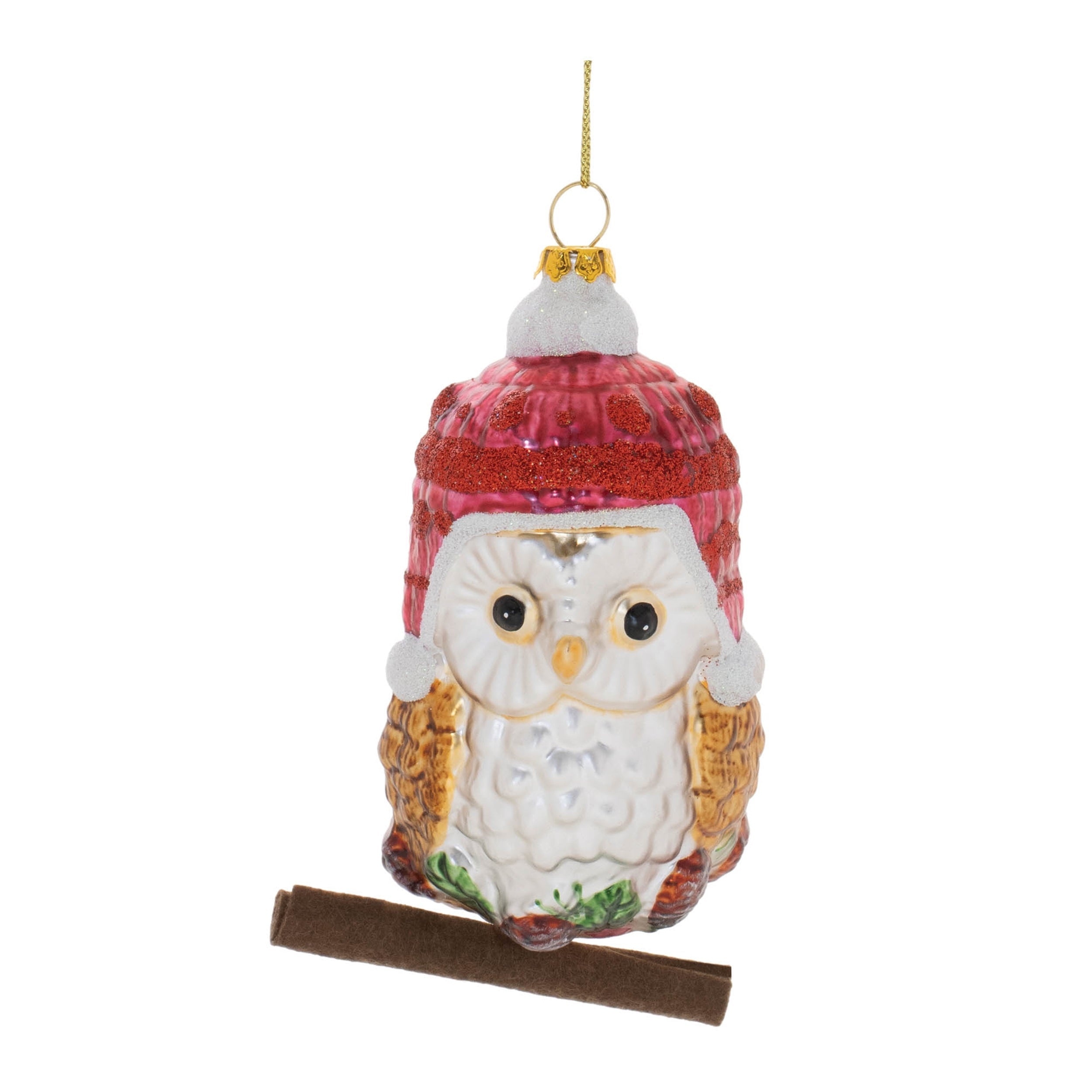 Glittered-Glass-Owl-Ornament-(Set-of-12)-Christmas-Ornaments