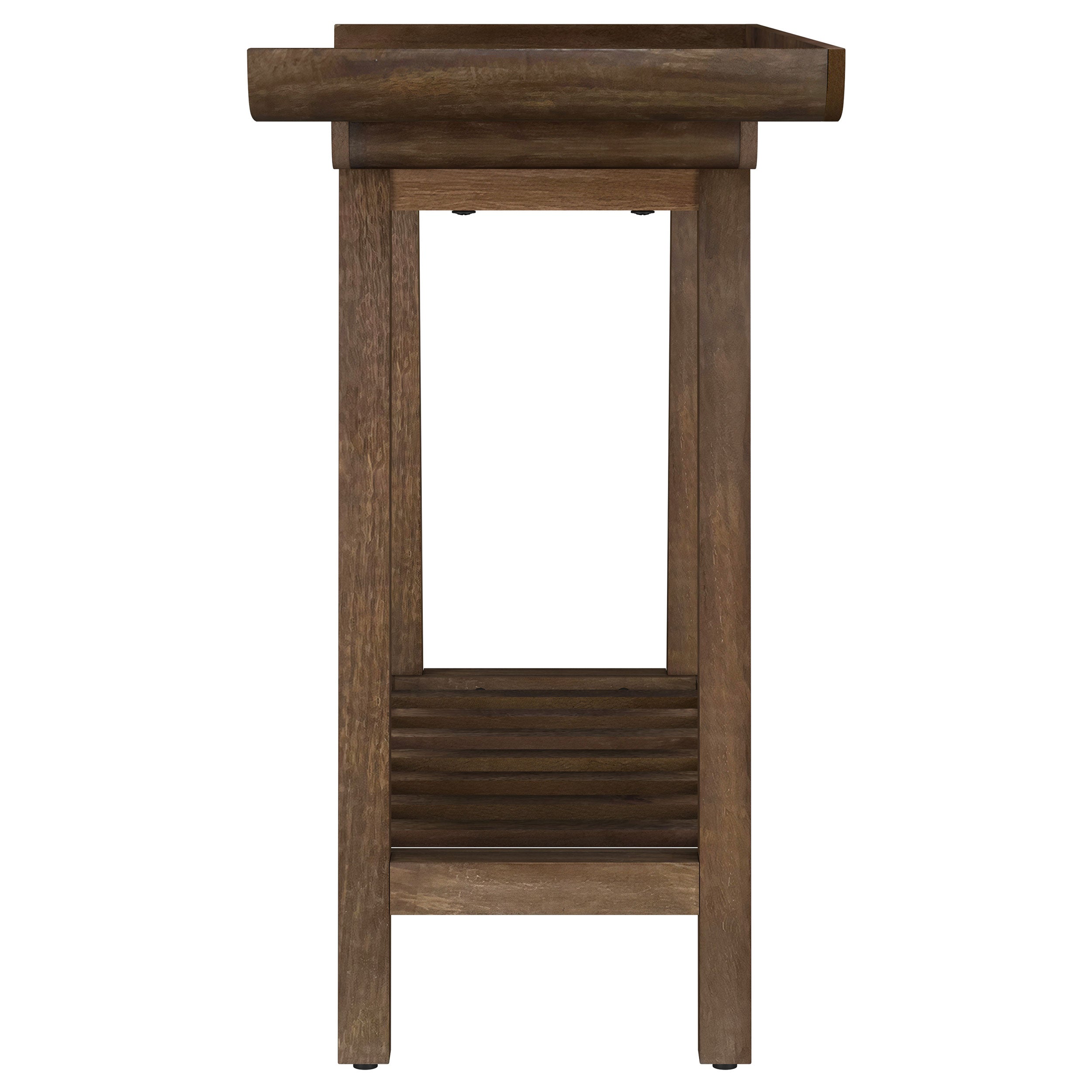 Ornelas 46-inch Console Table with Slatted Shelf Mango Brown-