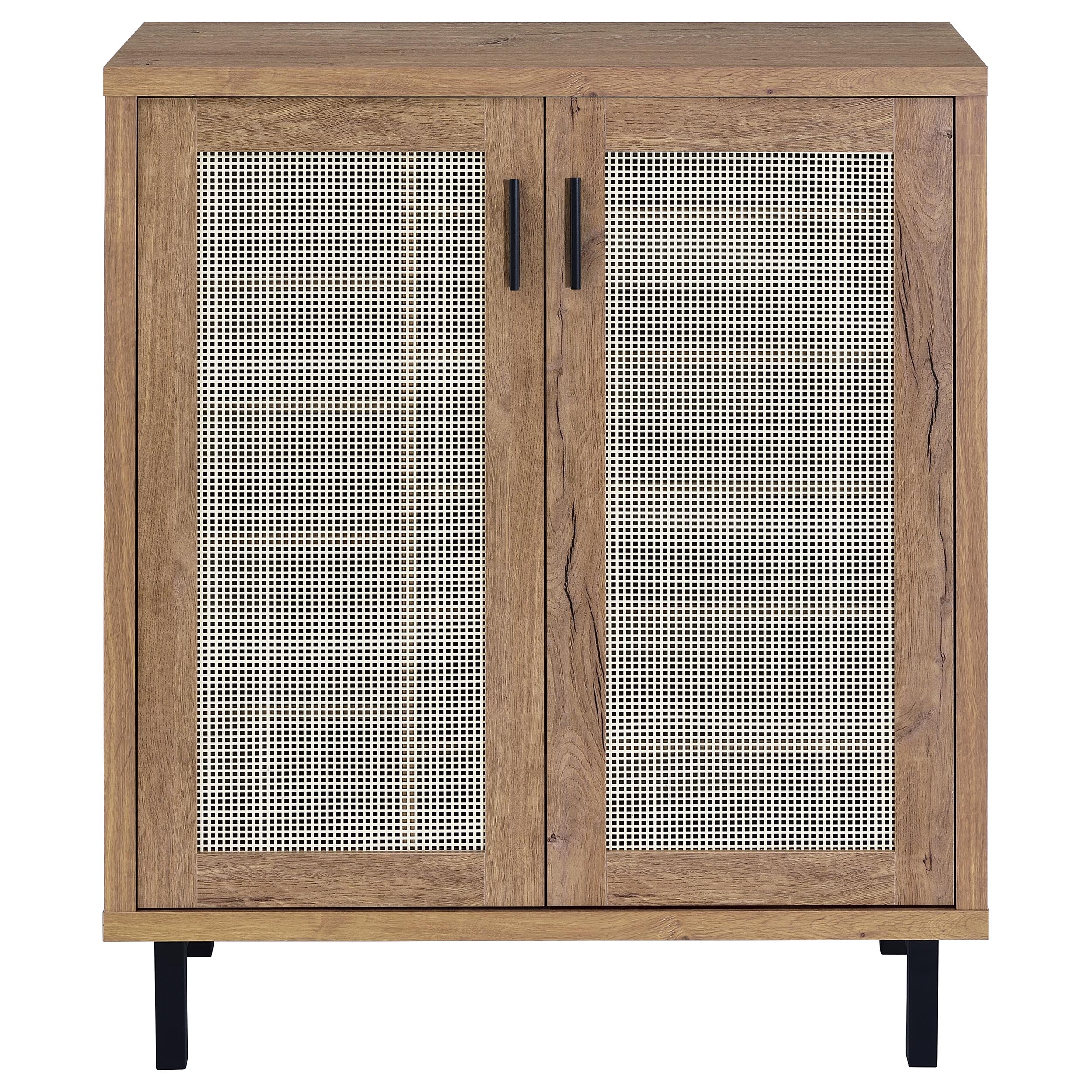 Teller 2-door Shoe Storage Cabinet Natural Oak-