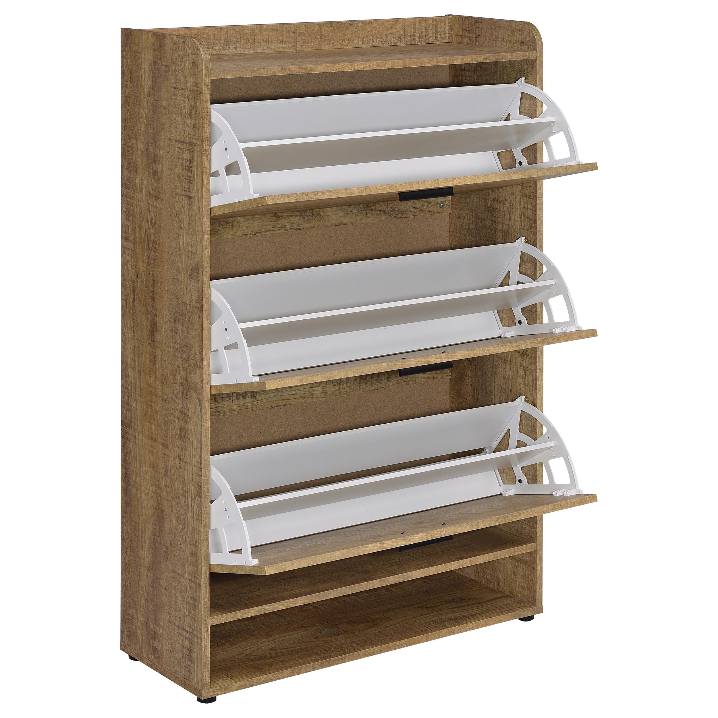 Denia 3-tier Engineered Wood Shoe Cabinet Mango-
