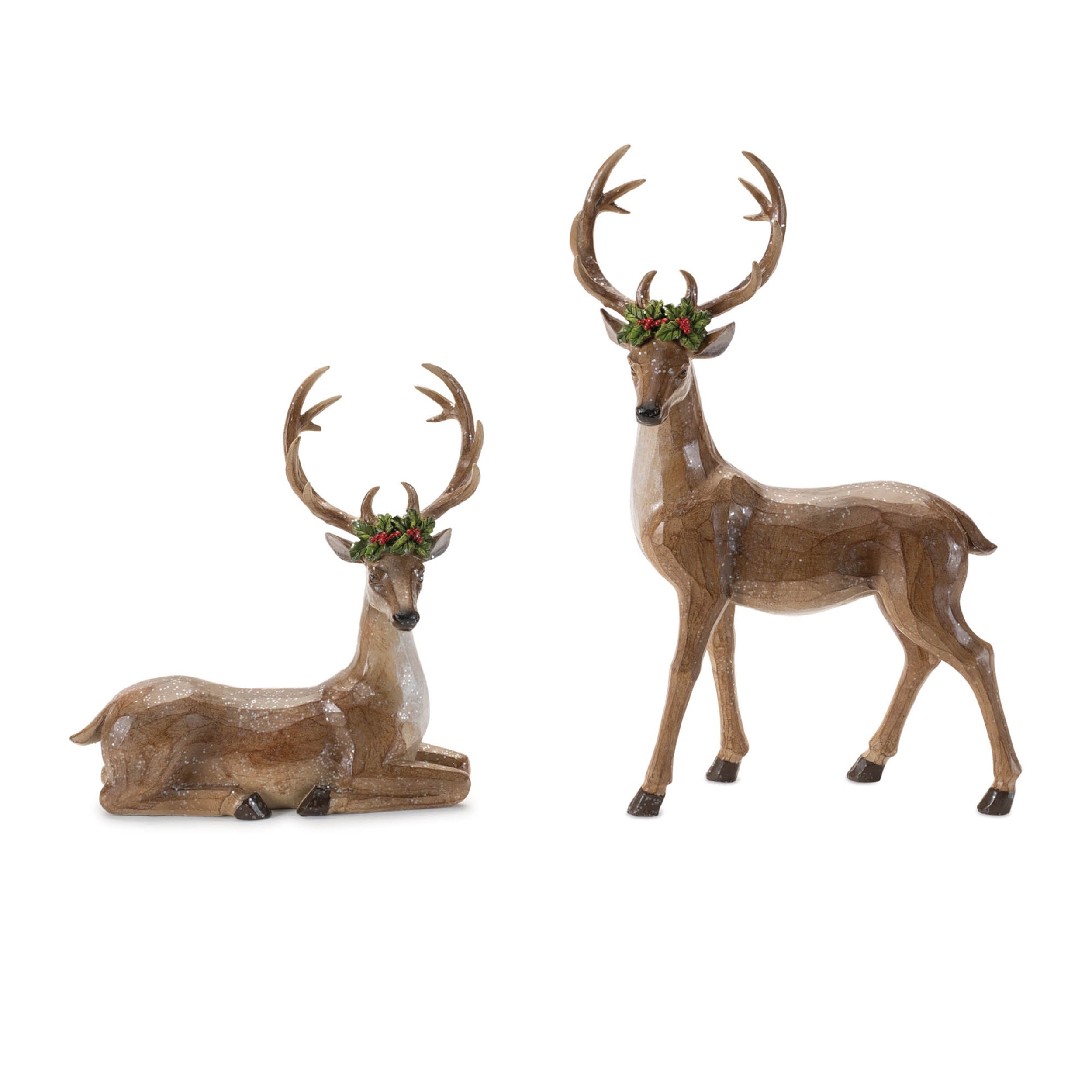 Holiday-Deer-Figurine-(Set-of-2)-Figurines