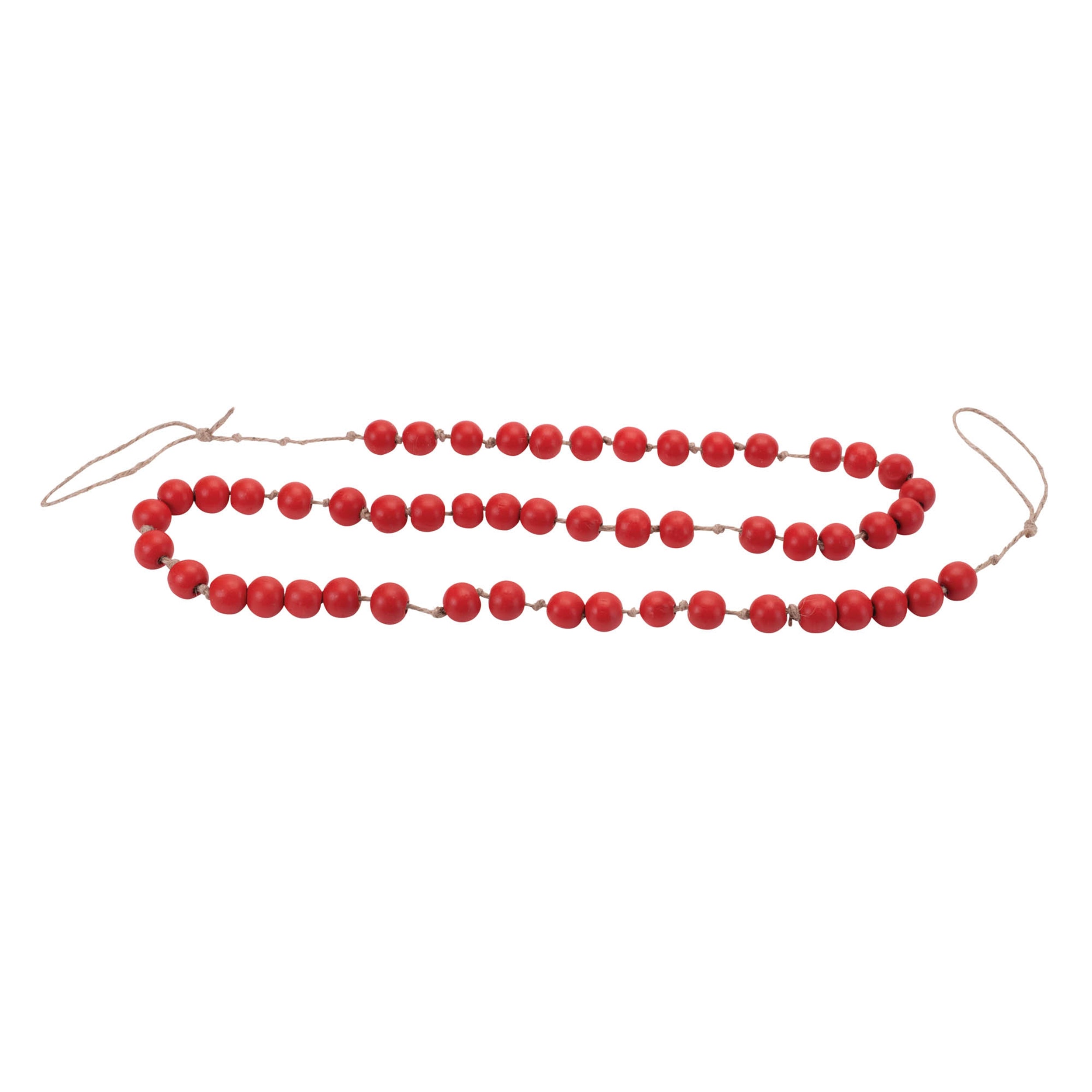 Wood Beaded String Garland (Set of 2)